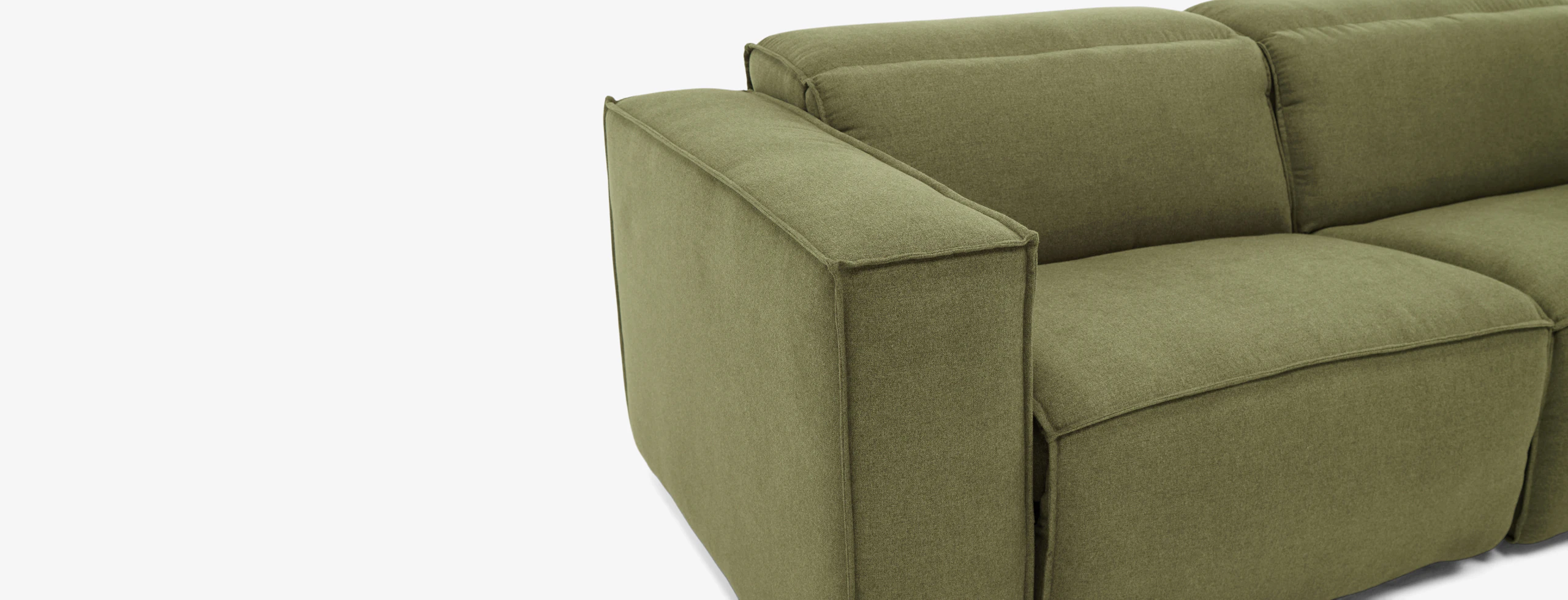 Camden Modular Reclining Sofa piece) Faithful Olive