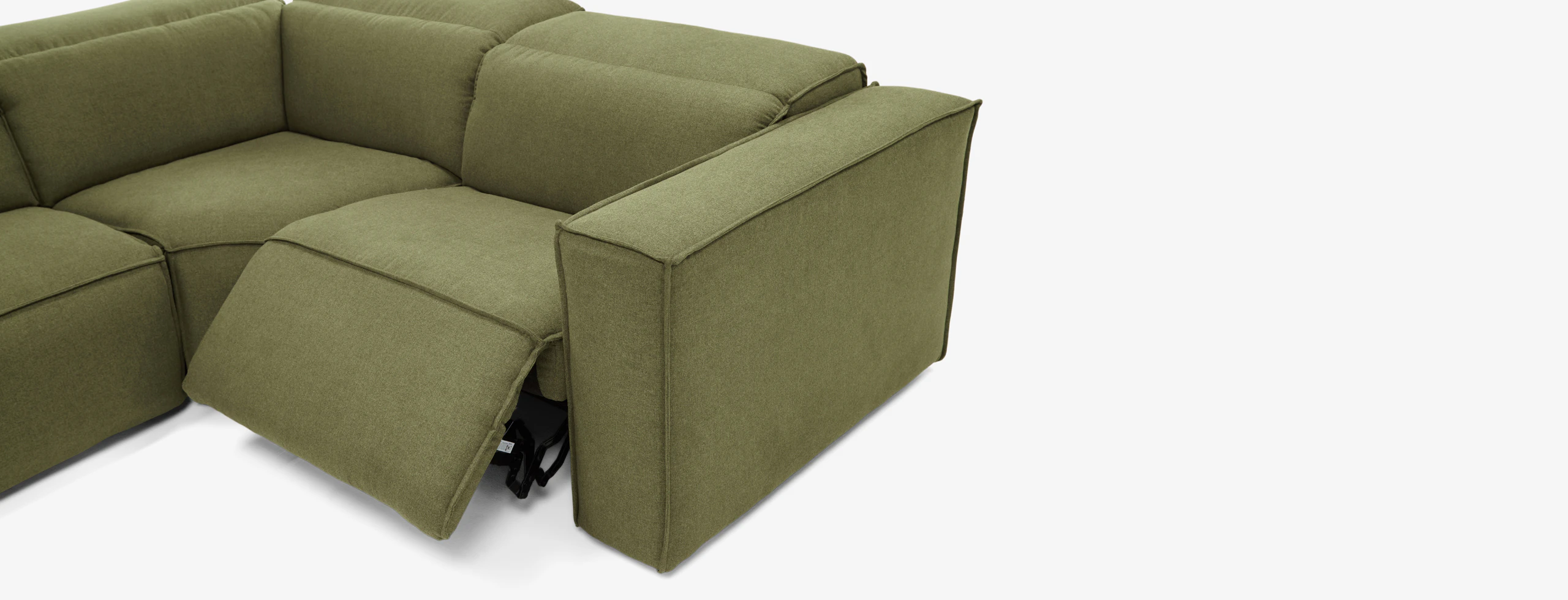 Camden Modular Reclining Sectional Faithful Olive