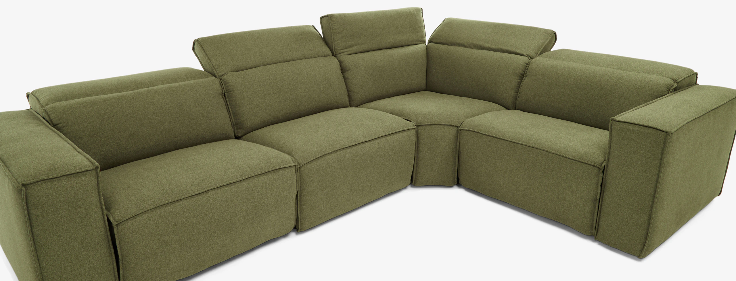Camden Modular Reclining Sectional Faithful Olive
