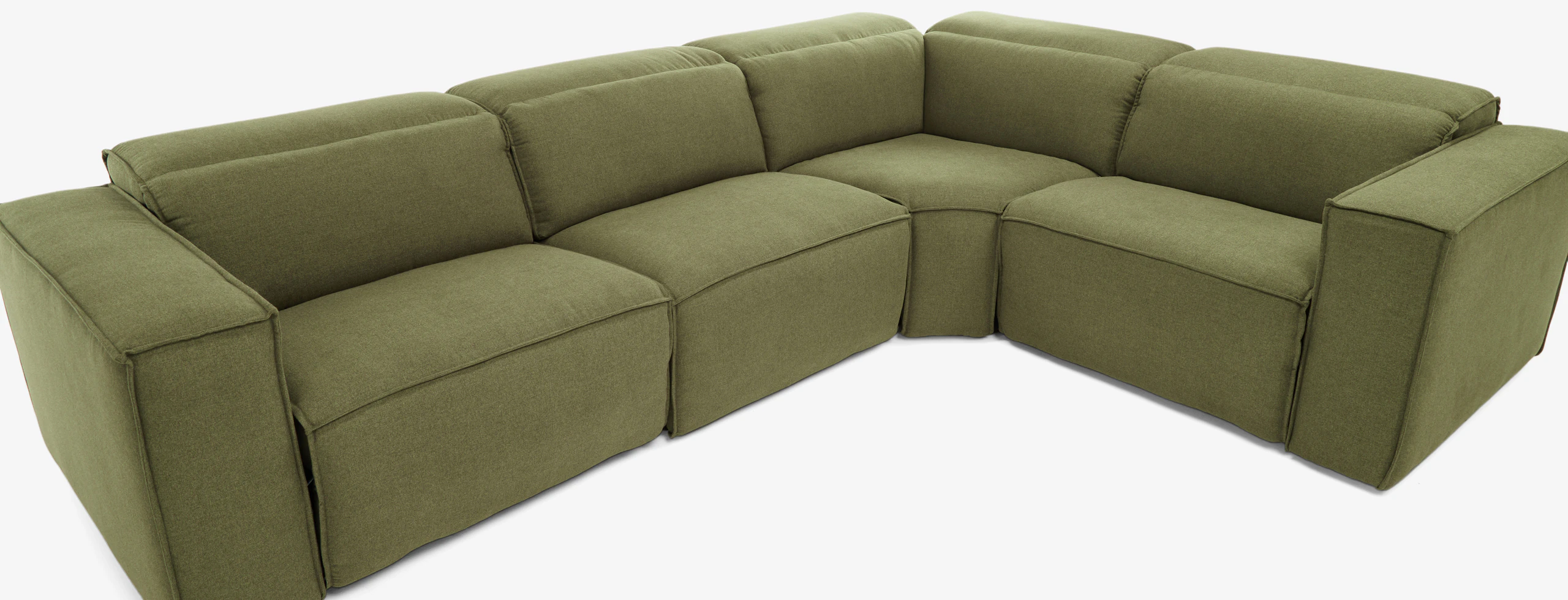Camden Modular Reclining Sectional Faithful Olive