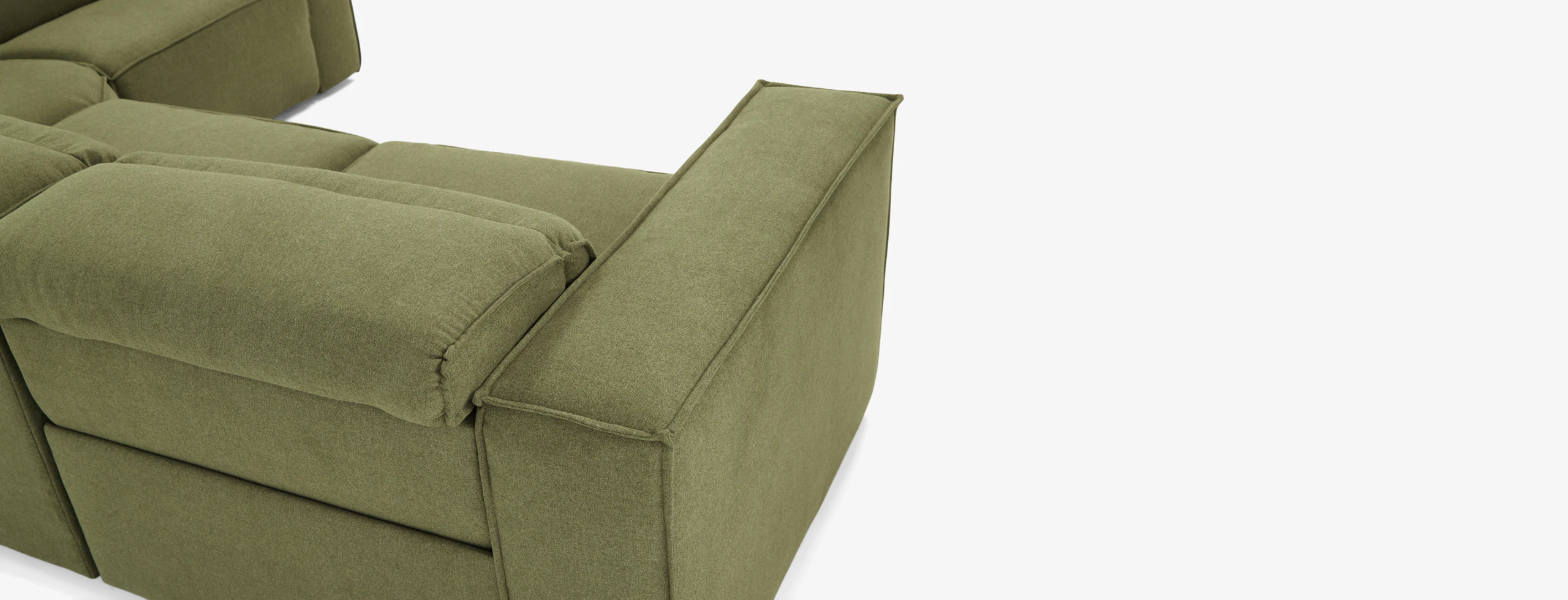 Camden Modular Reclining Sectional Faithful Olive
