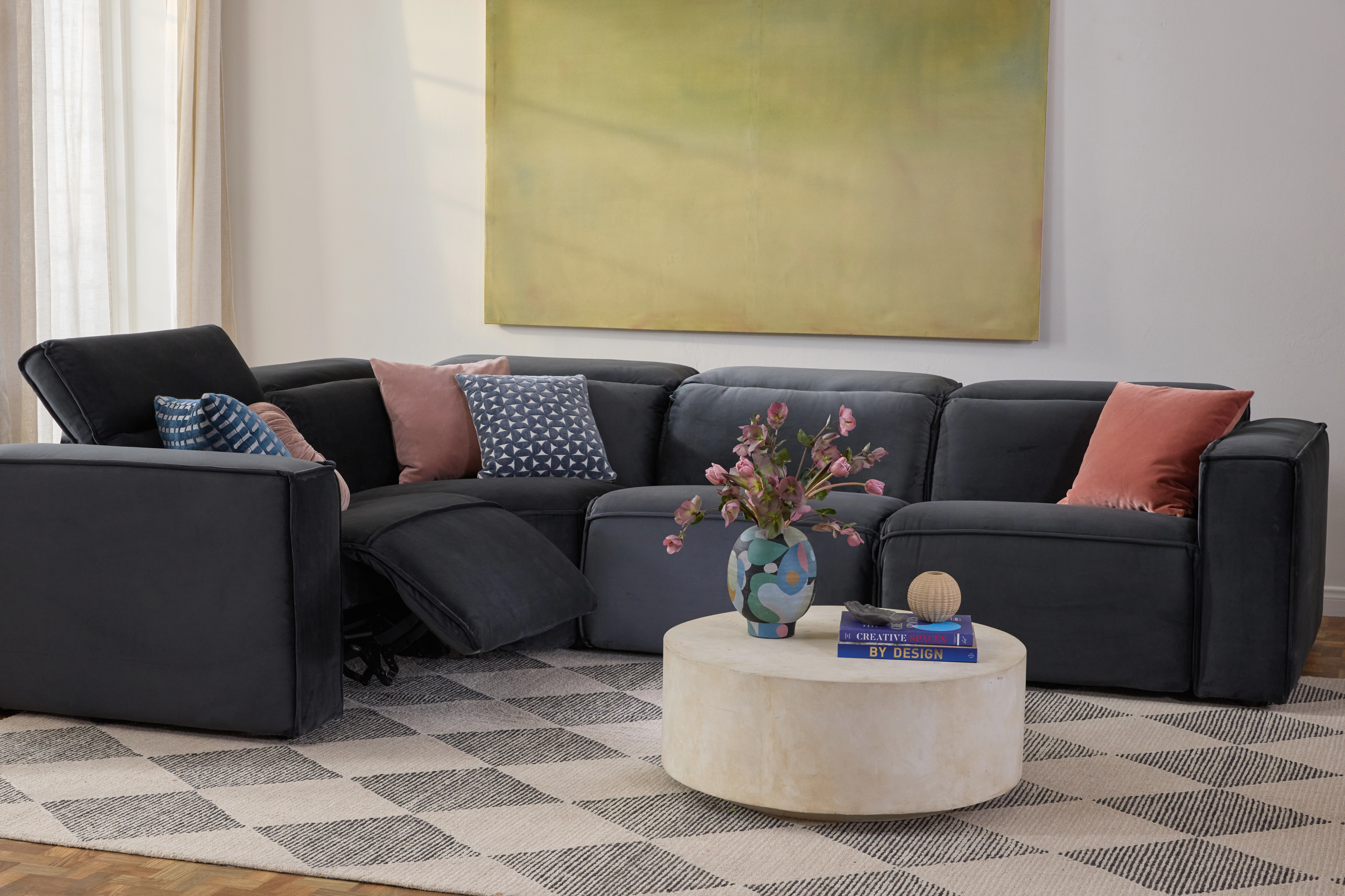 Camden Modular Reclining Sectional Royale Gunmetal