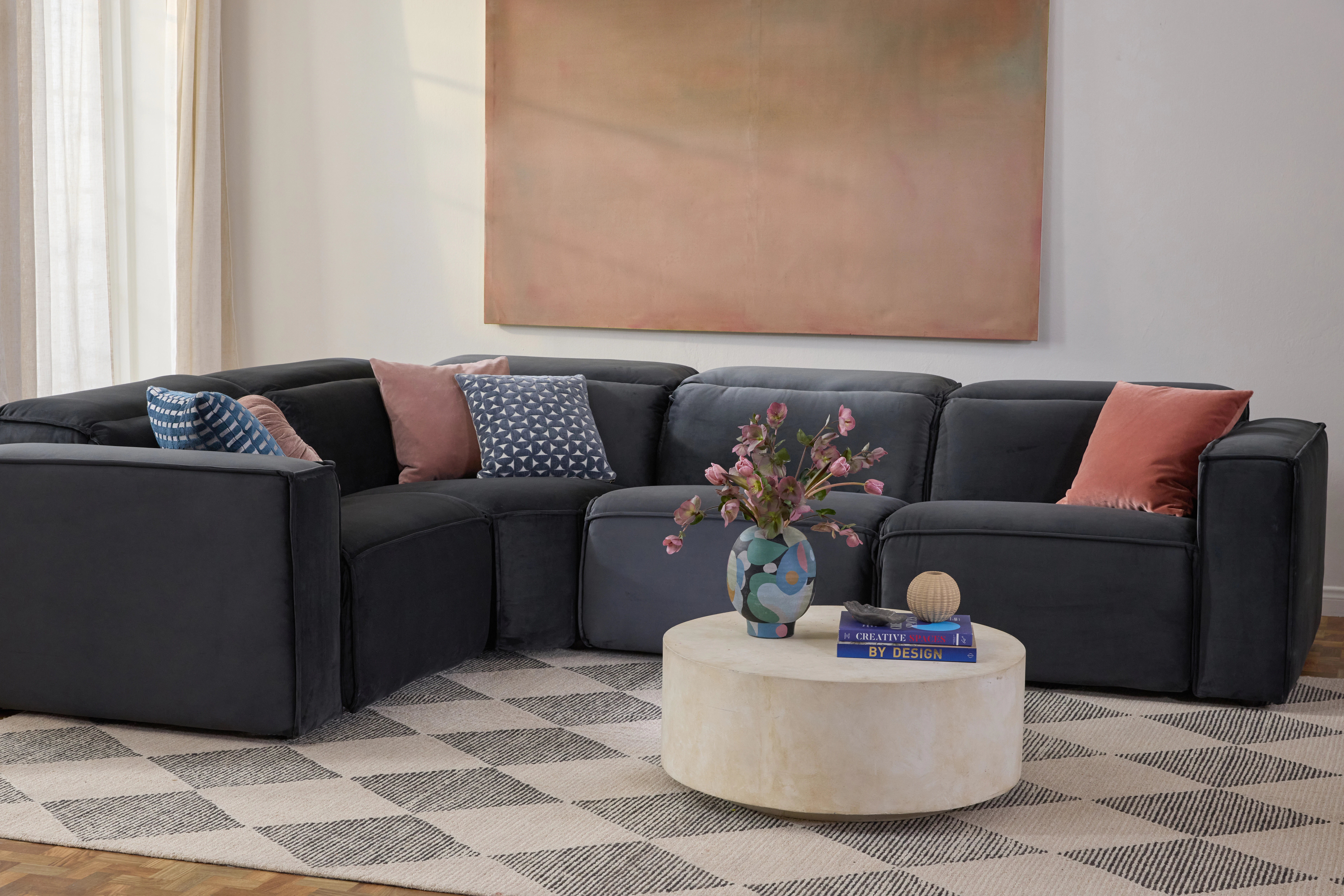 Camden Modular Reclining Sectional Royale Gunmetal