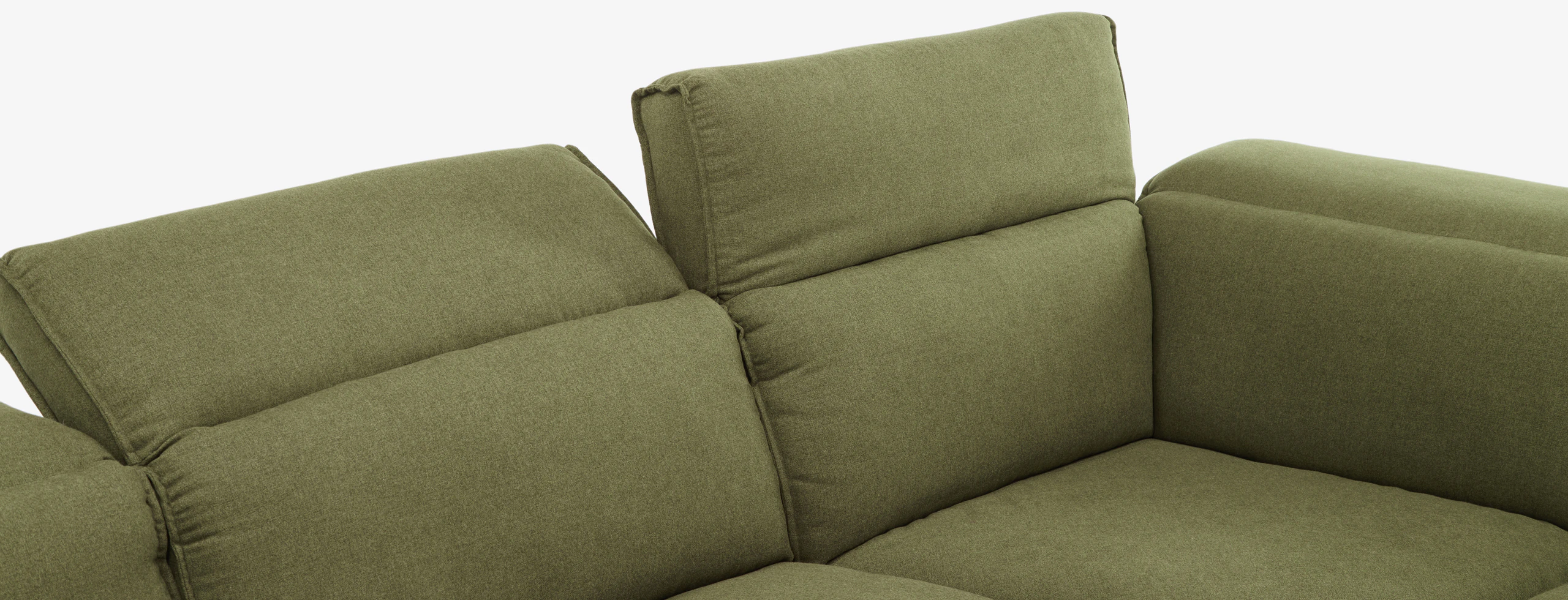 Camden Modular Reclining Wedge Corner Sectional Faithful Olive