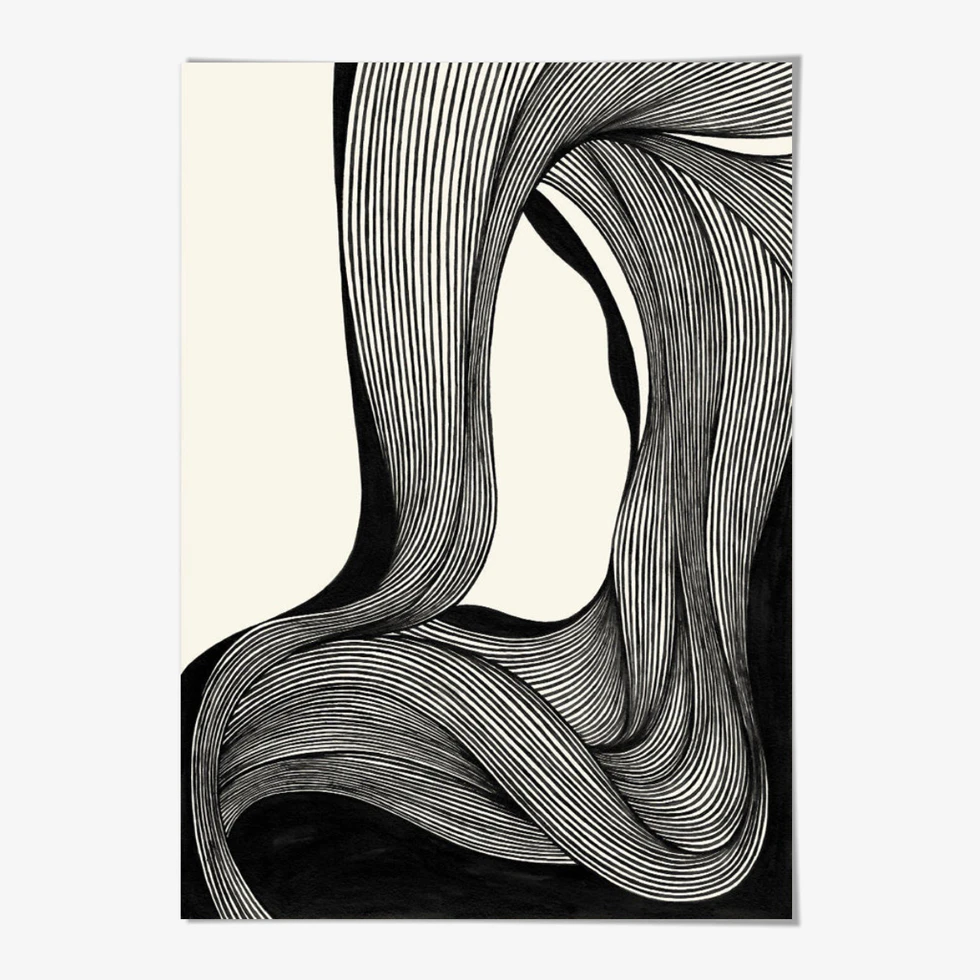 Astrid Ink Lines Art Print