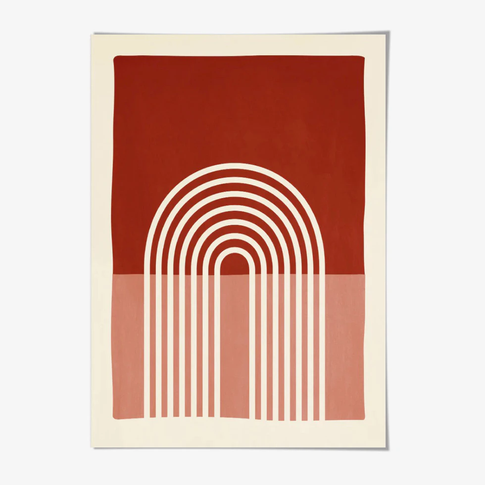 Abstract Modern Arc Art Print