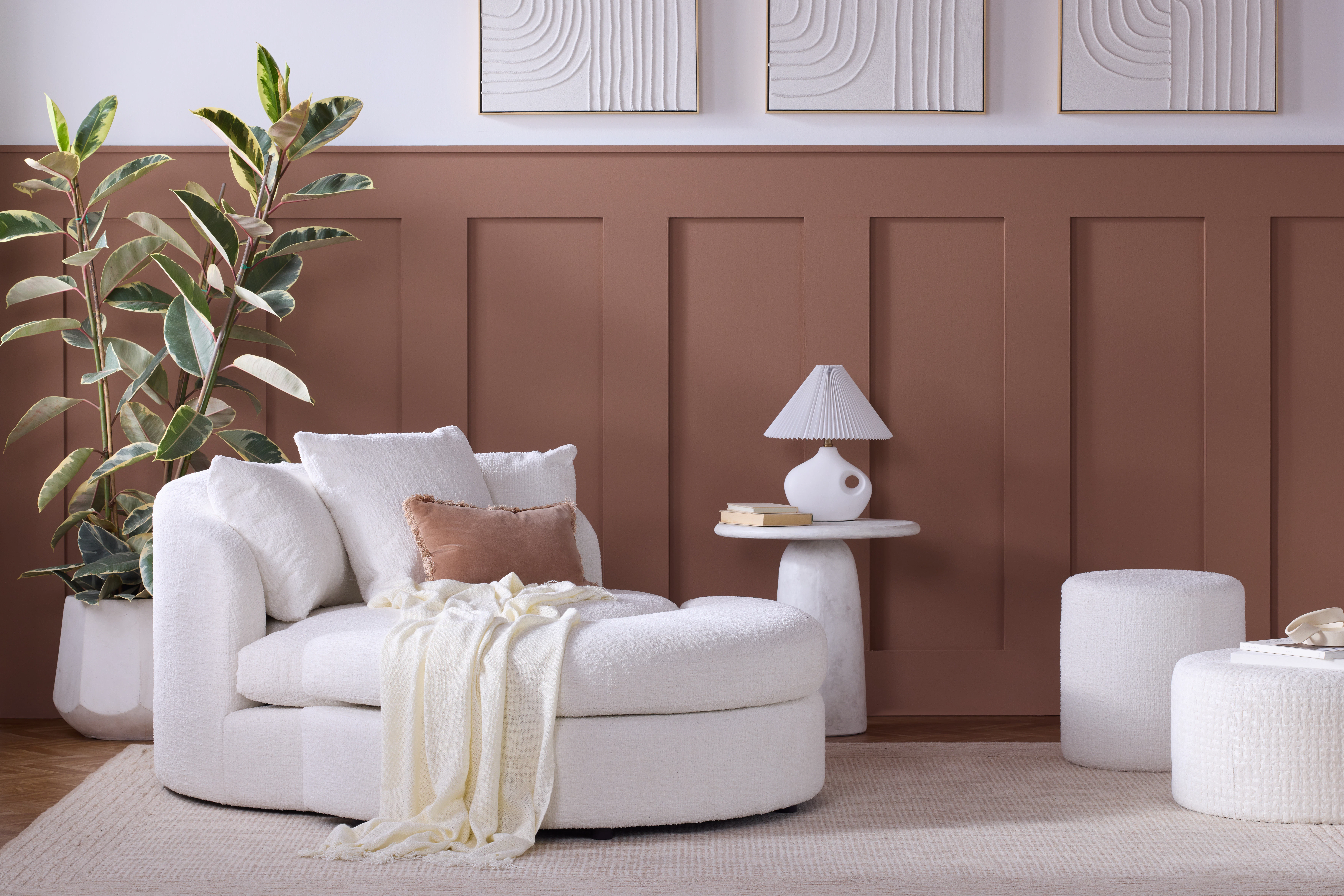 Amelia Grand Swivel Ottoman Karina Cloud