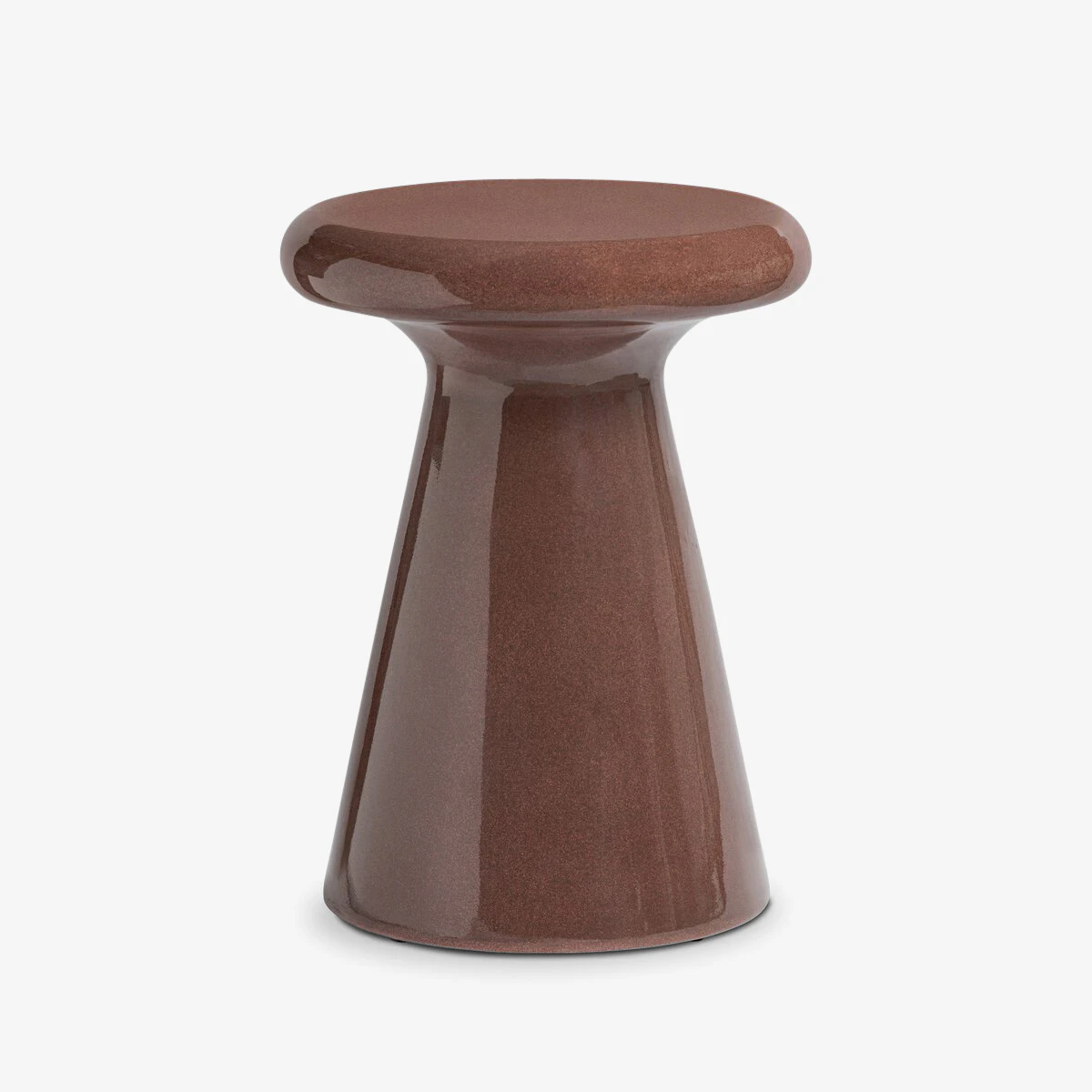 Kiara End Table Smooth Red Concrete