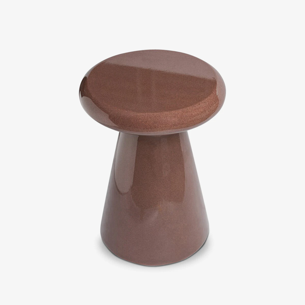 Kiara End Table Smooth Red Concrete