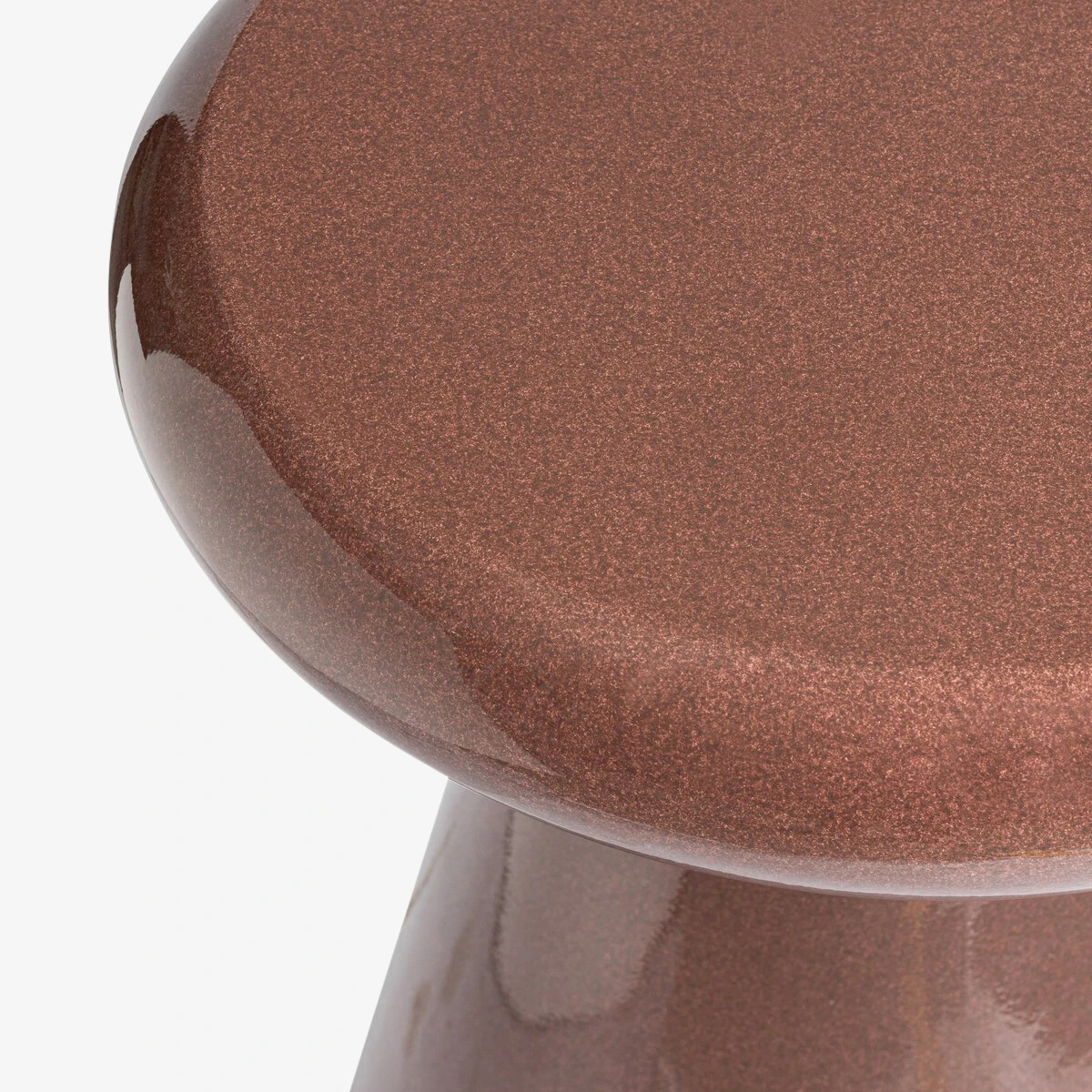 Kiara End Table Smooth Red Concrete