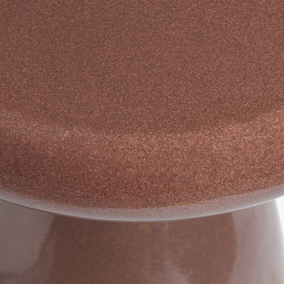 Kiara End Table Smooth Red Concrete