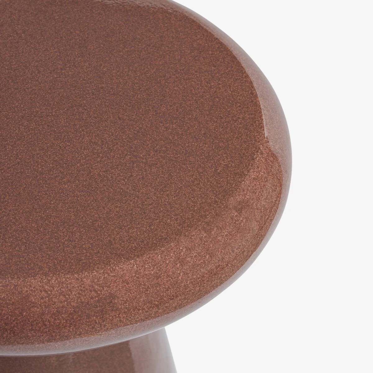 Kiara End Table Smooth Red Concrete