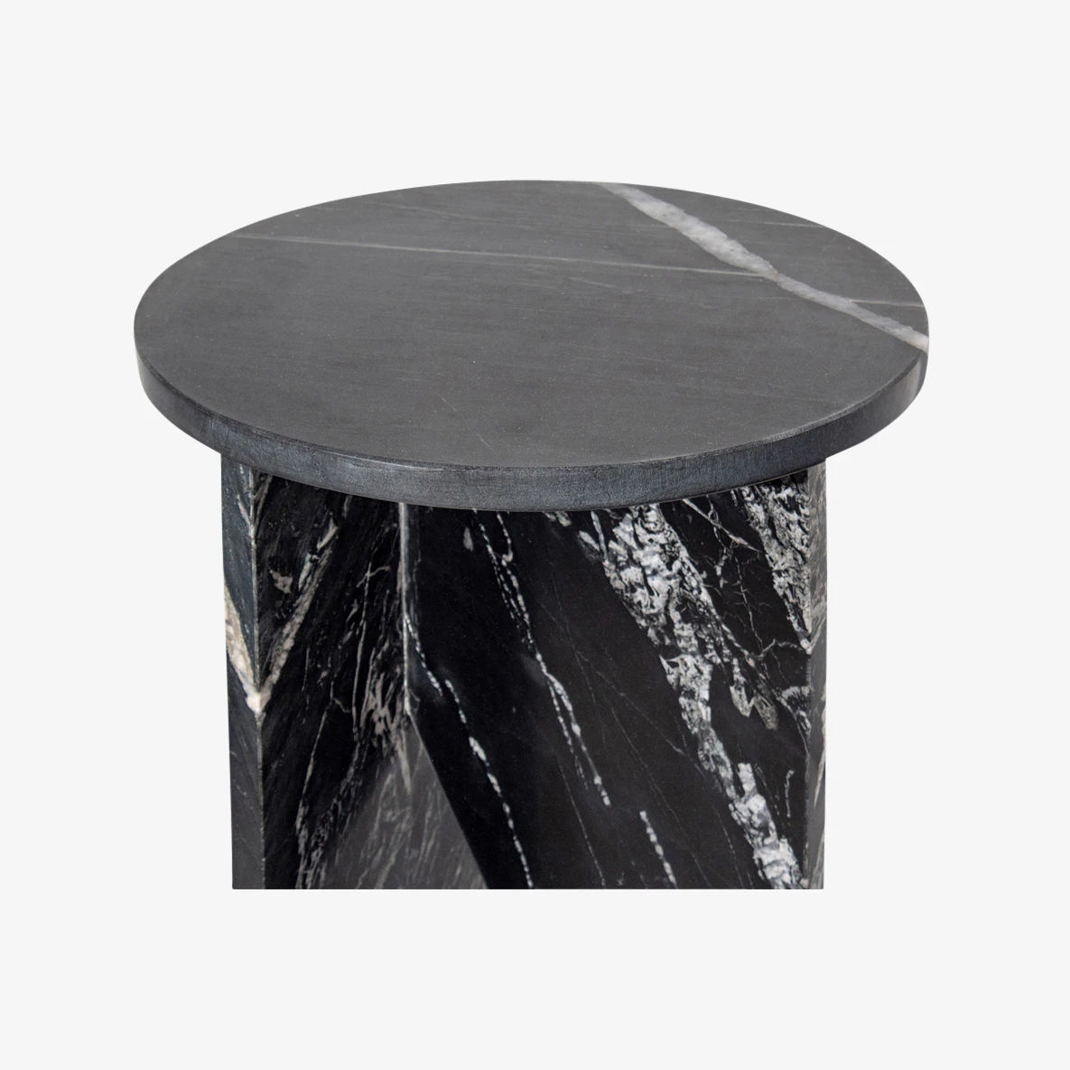 Gia Accent Table Black Marble