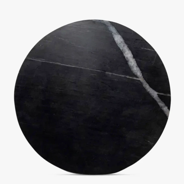 Gia Accent Table Black Marble