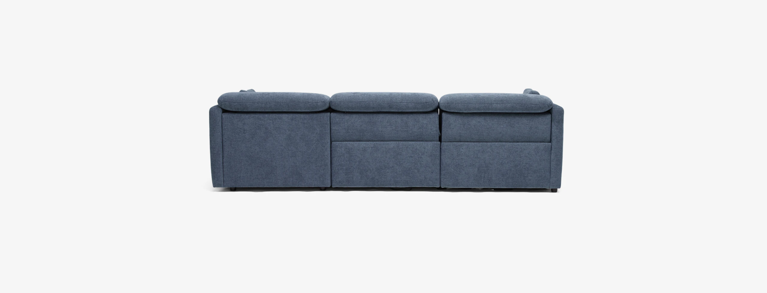 Fitz Modula Chaise Sectional Milo French Blue