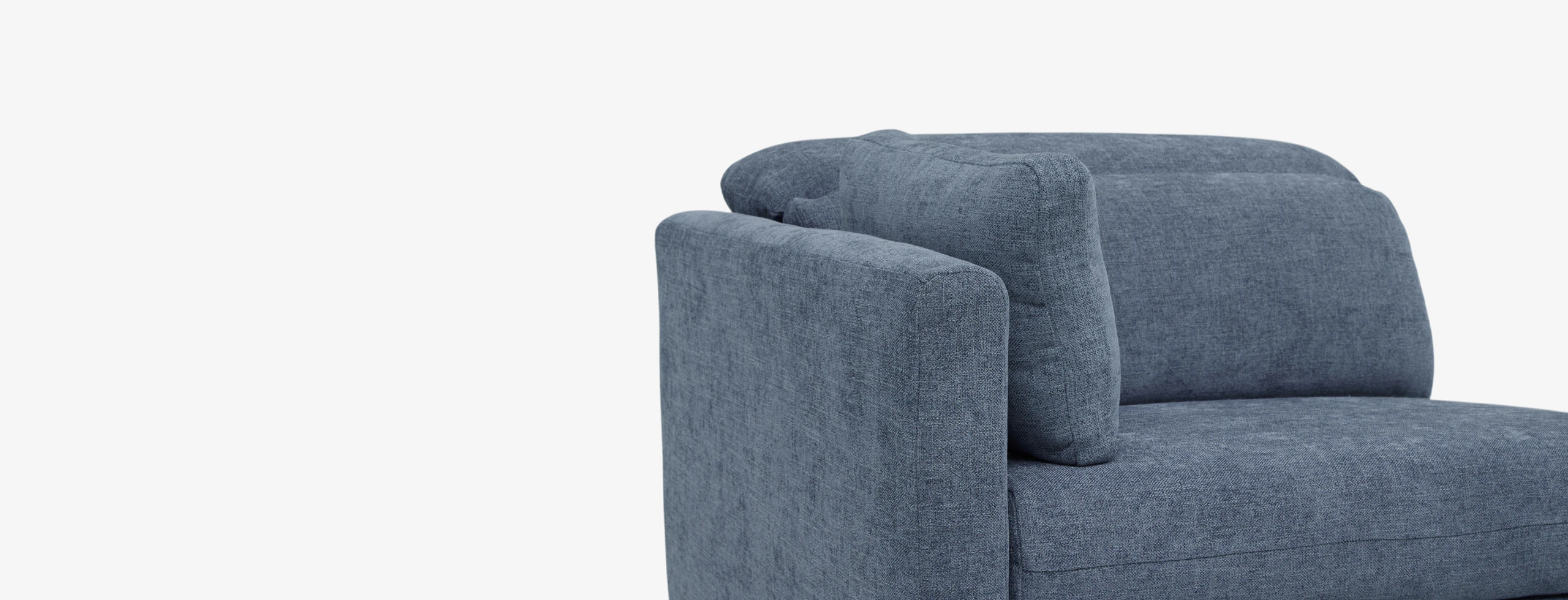 Fitz Single Arm Chair Milo French Blue