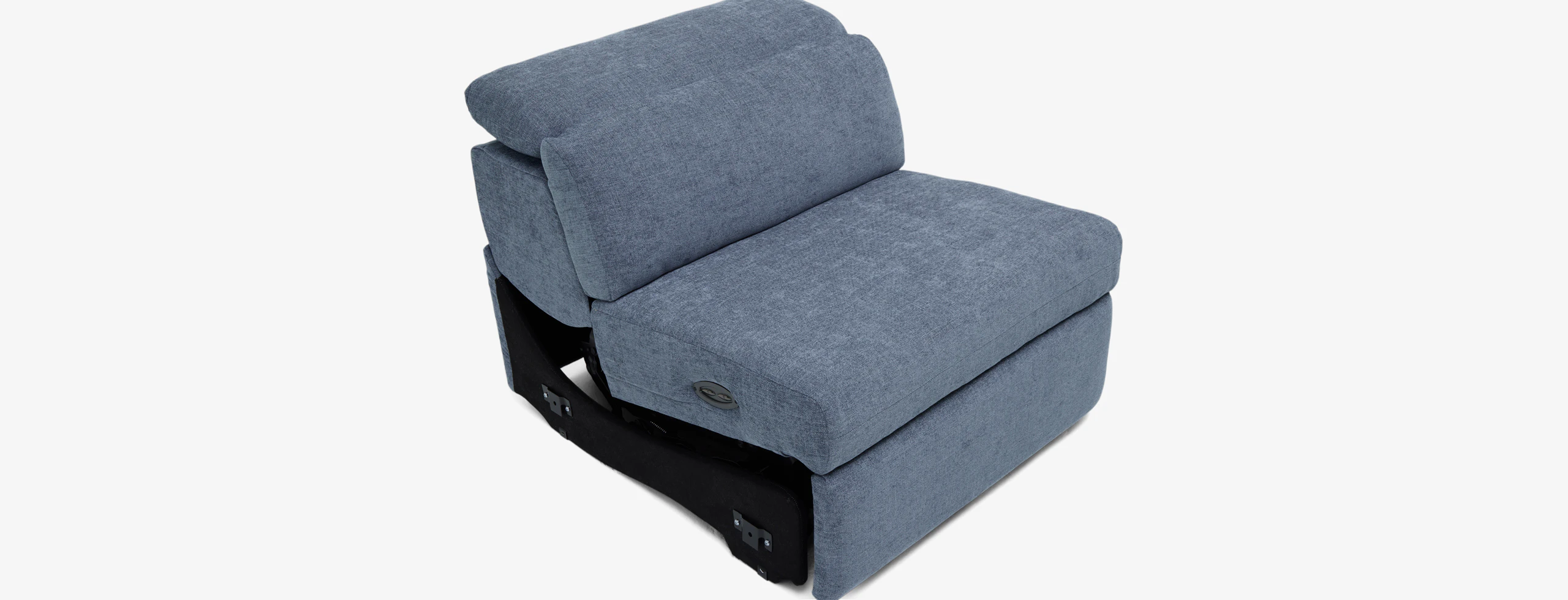 Fitz Armless Chair Milo French Blue