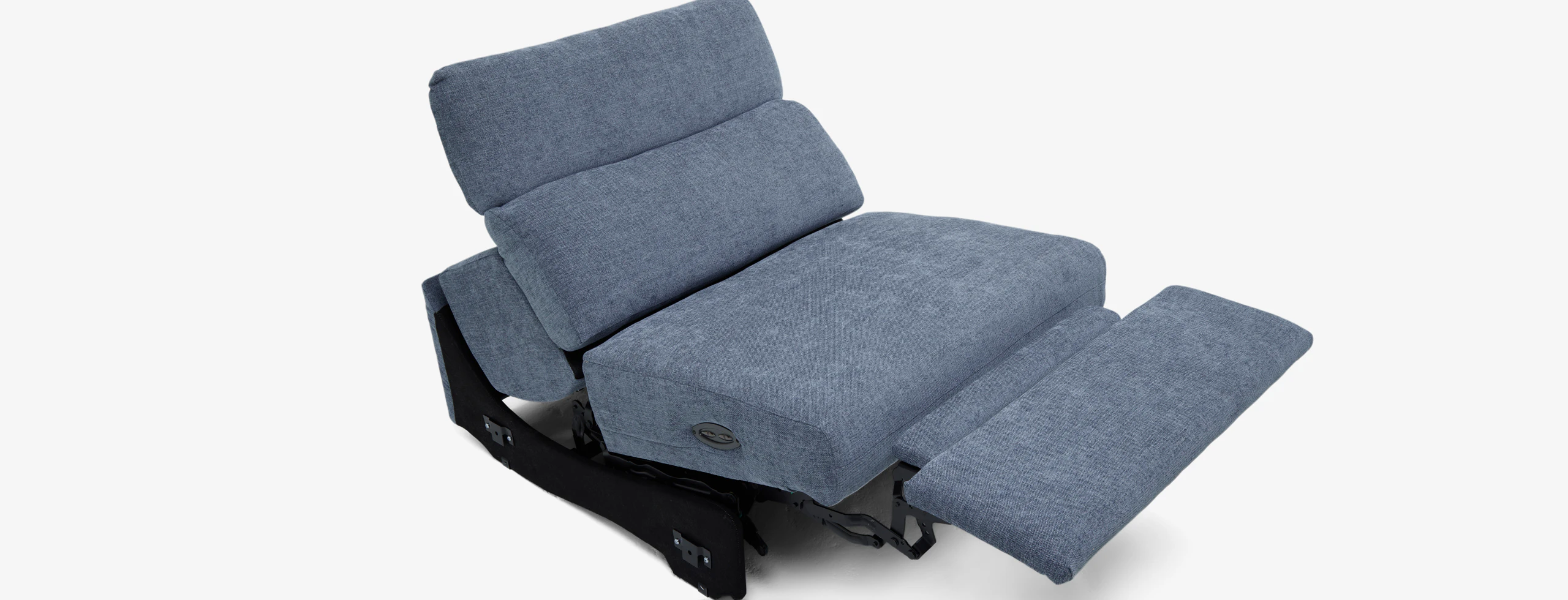 Fitz Armless Chair Milo French Blue
