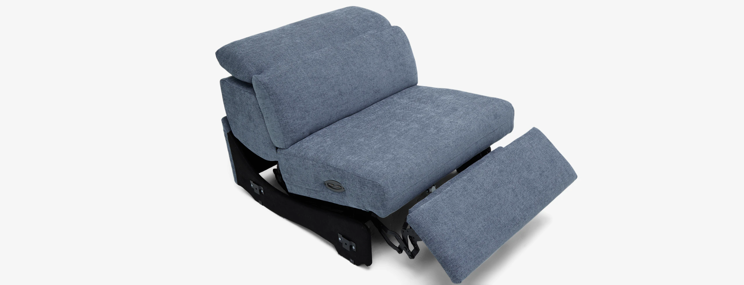 Fitz Armless Chair Milo French Blue