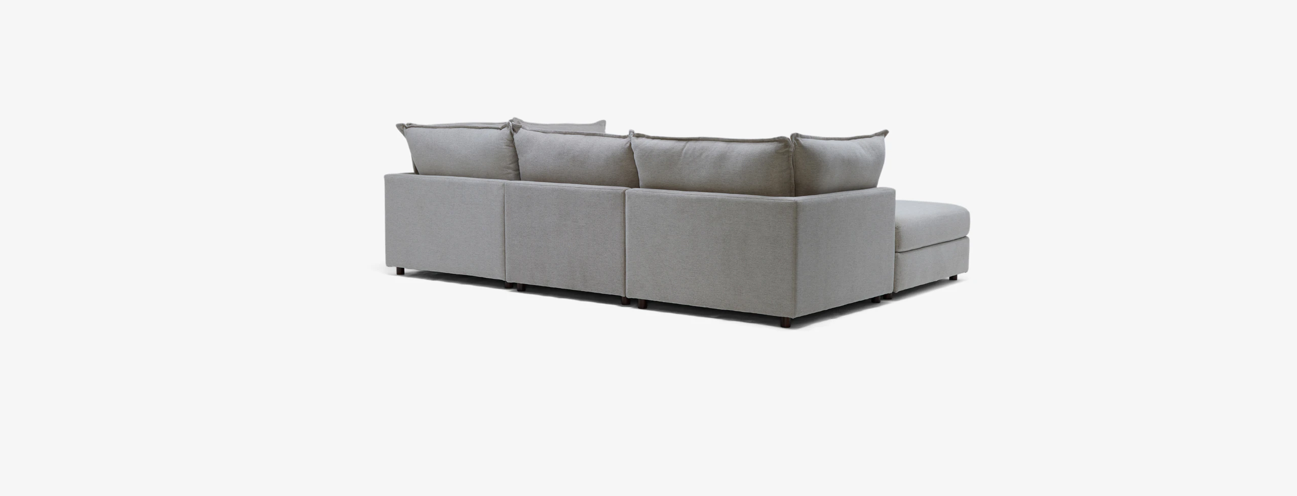 Tyler Sofa Bumper Sectional Merit Dove