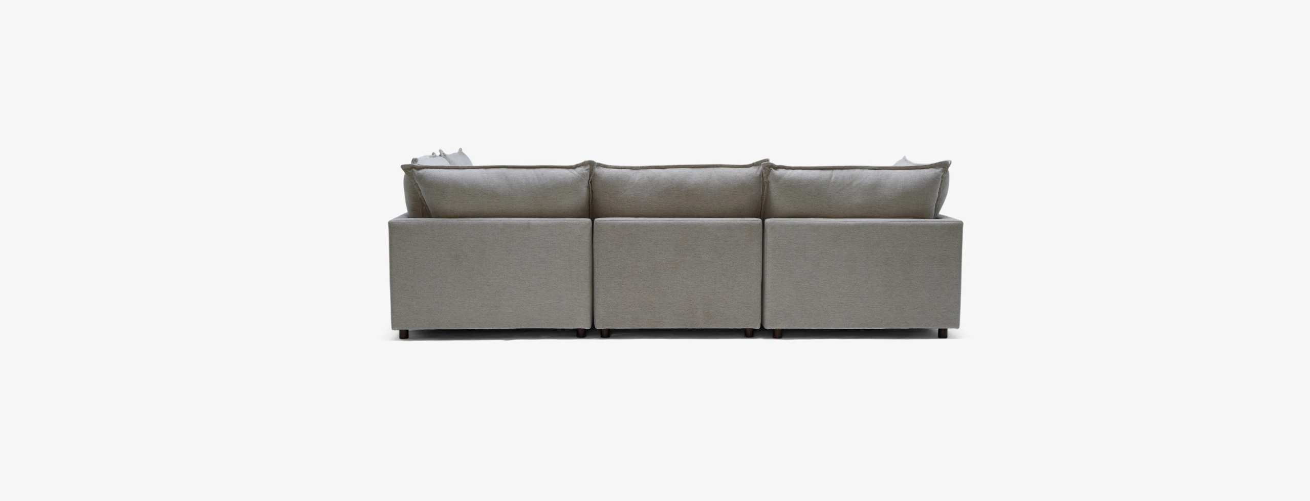 Tyler Sofa Bumper Sectional Merit Dove