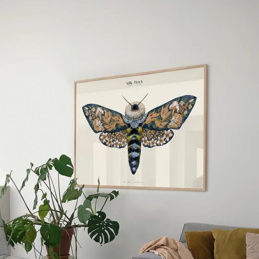 Silk Moths Art Print