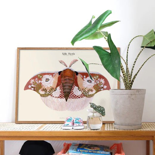 Silk Moths Art Print