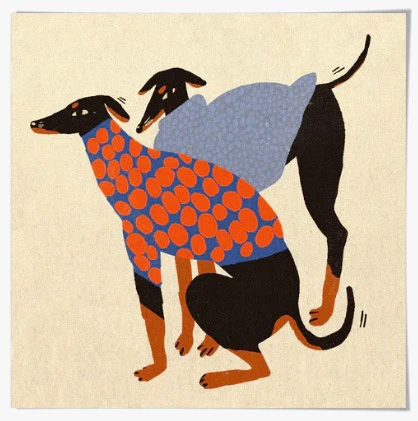 Autumn Doggos Art Print