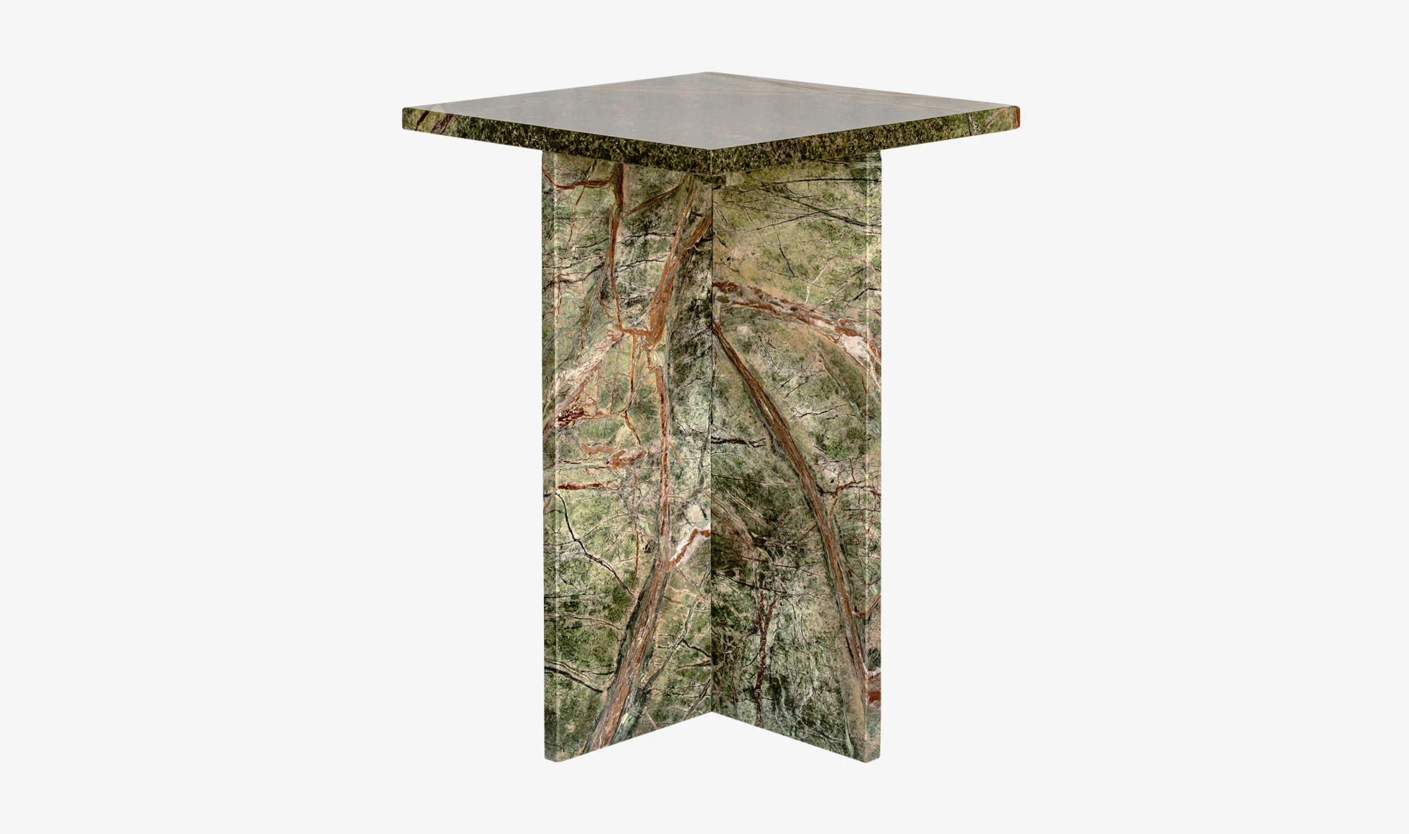 Brynn Accent Table Rainforest Green Marble