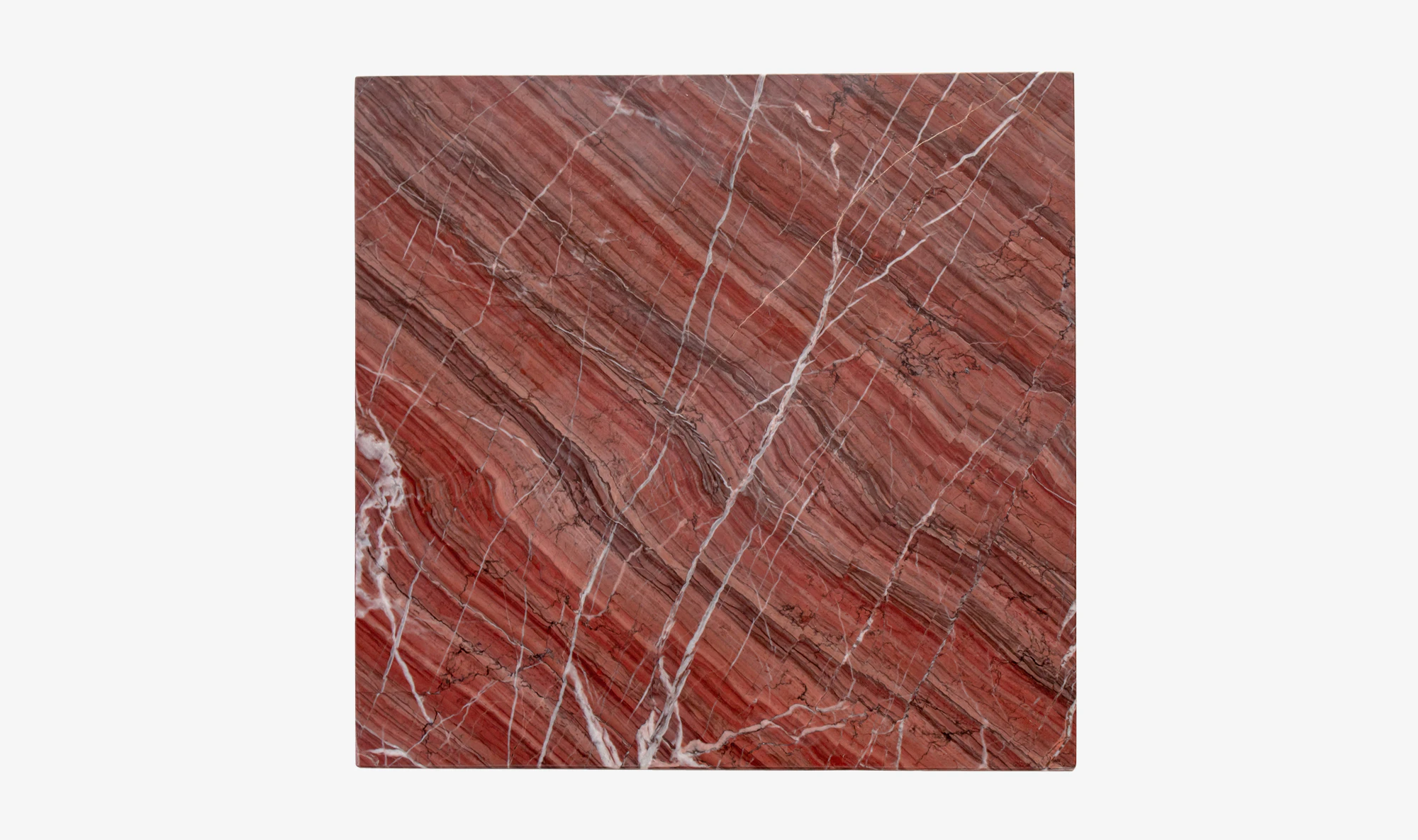 Brynn Accent Table Rosso Levanto Marble