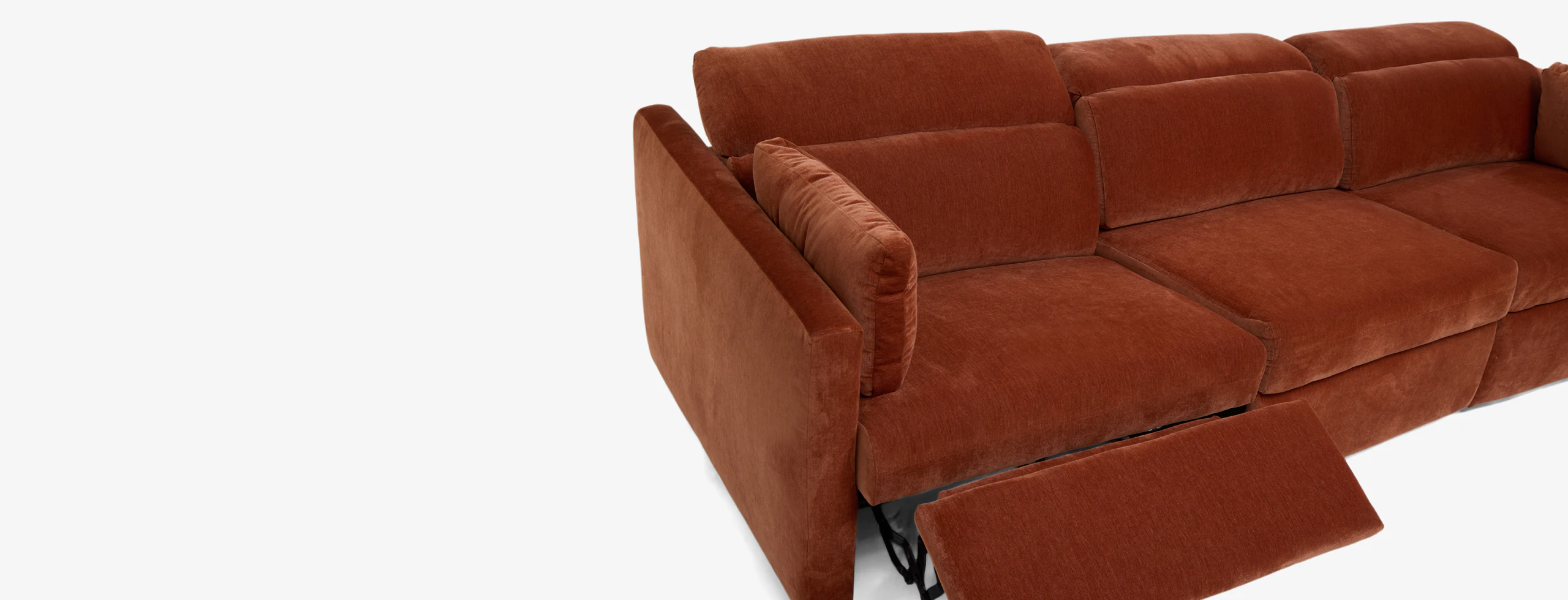 Fitz Modular Reclining Sofa Piece Harper Cinnamon