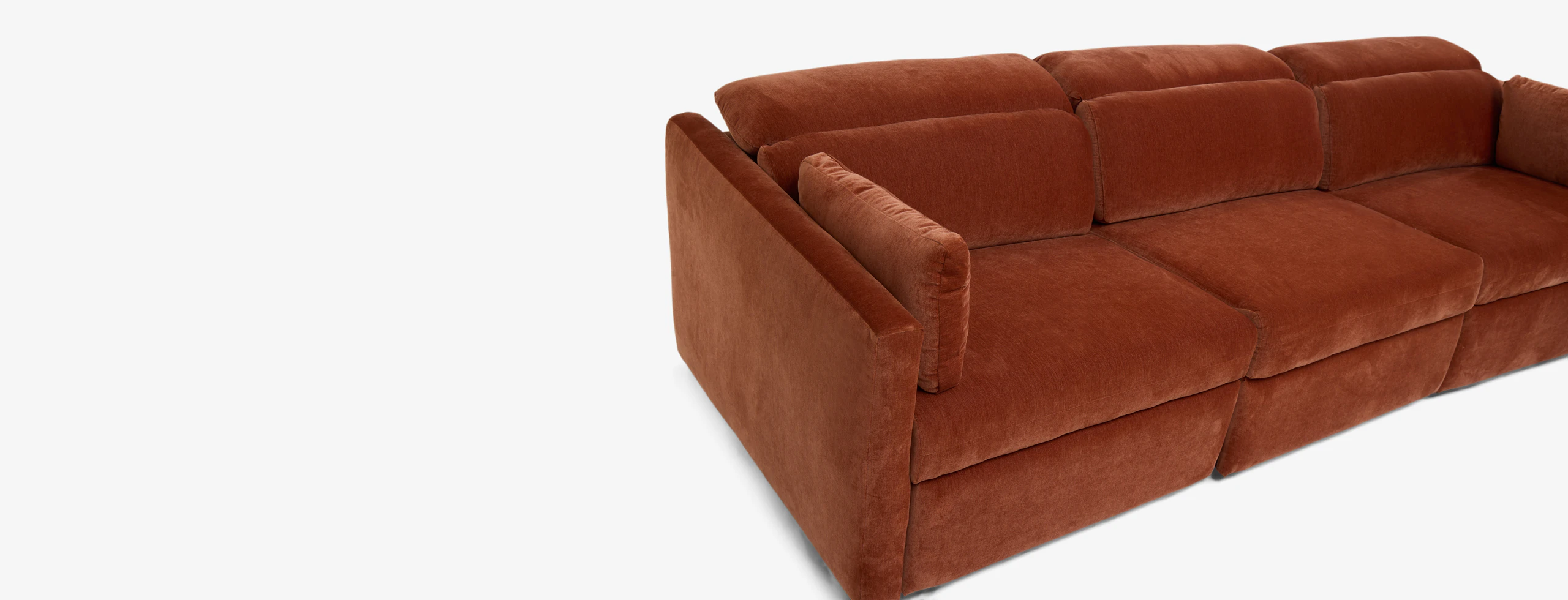 Fitz Modular Reclining Sofa Piece Harper Cinnamon