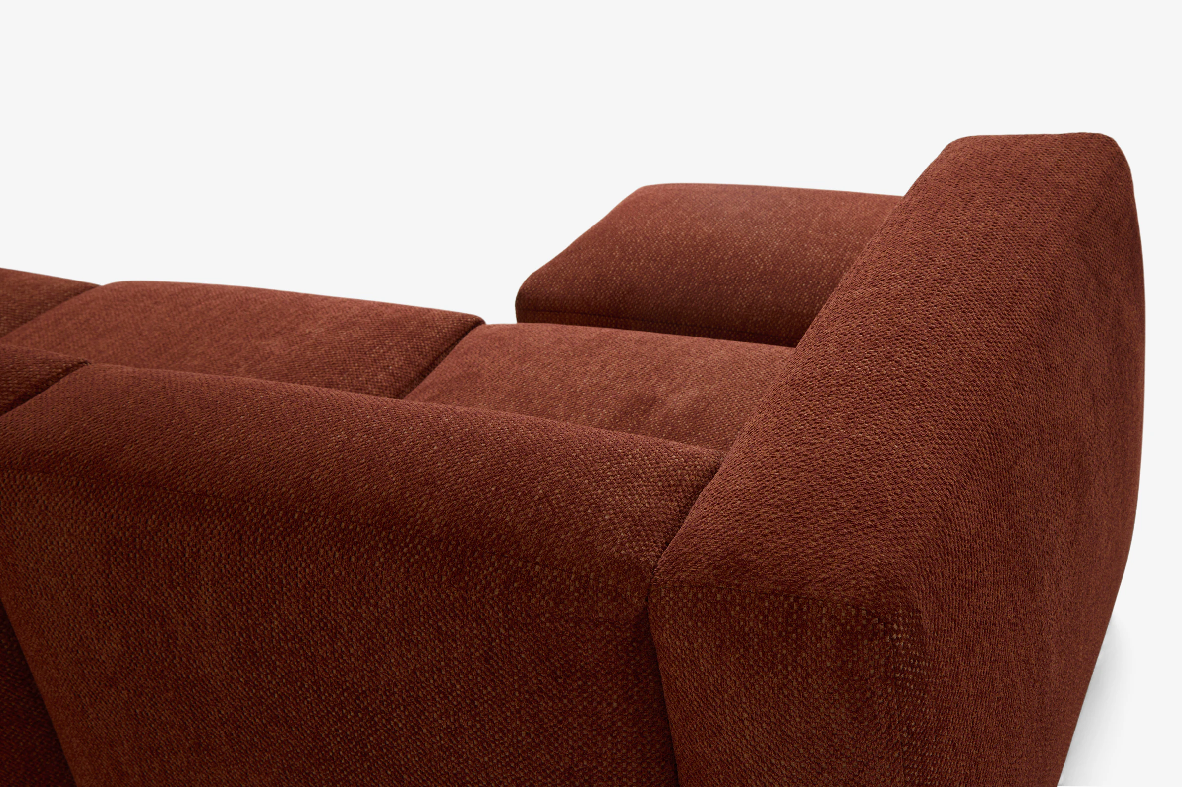 Millie Modular Sectional Telly Garnet