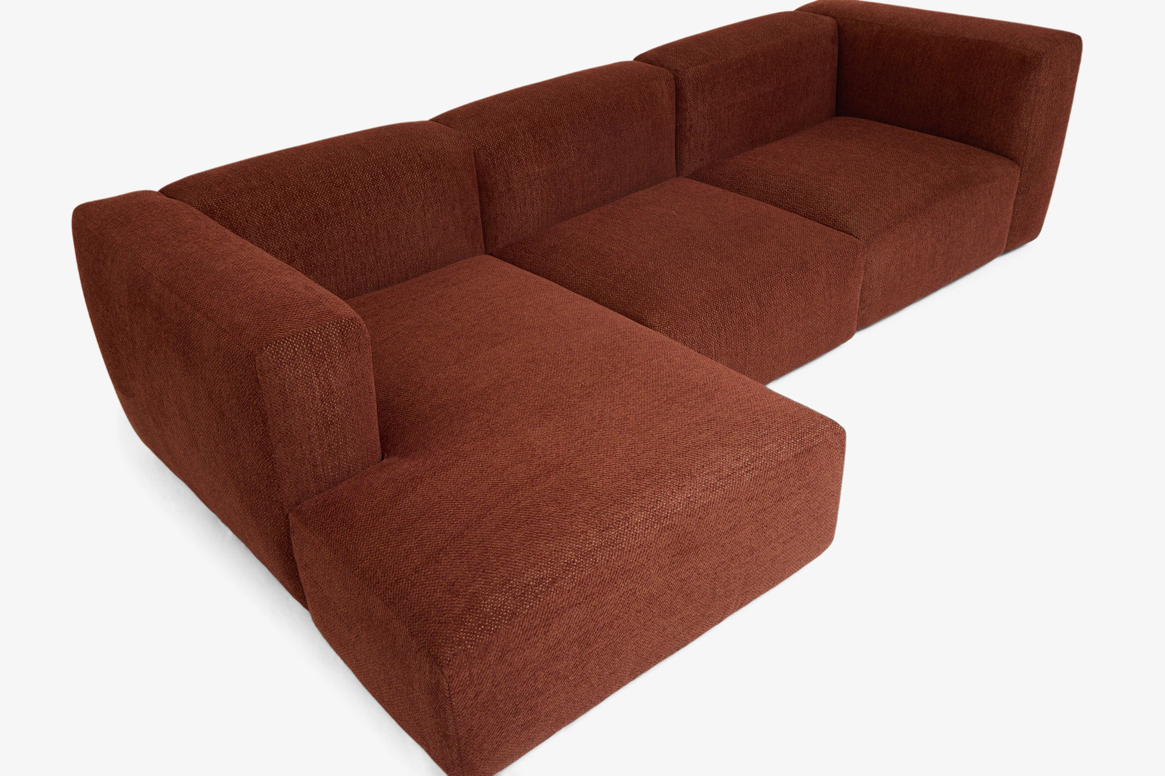 Millie Modular Chaise Sectional Telly Garnet