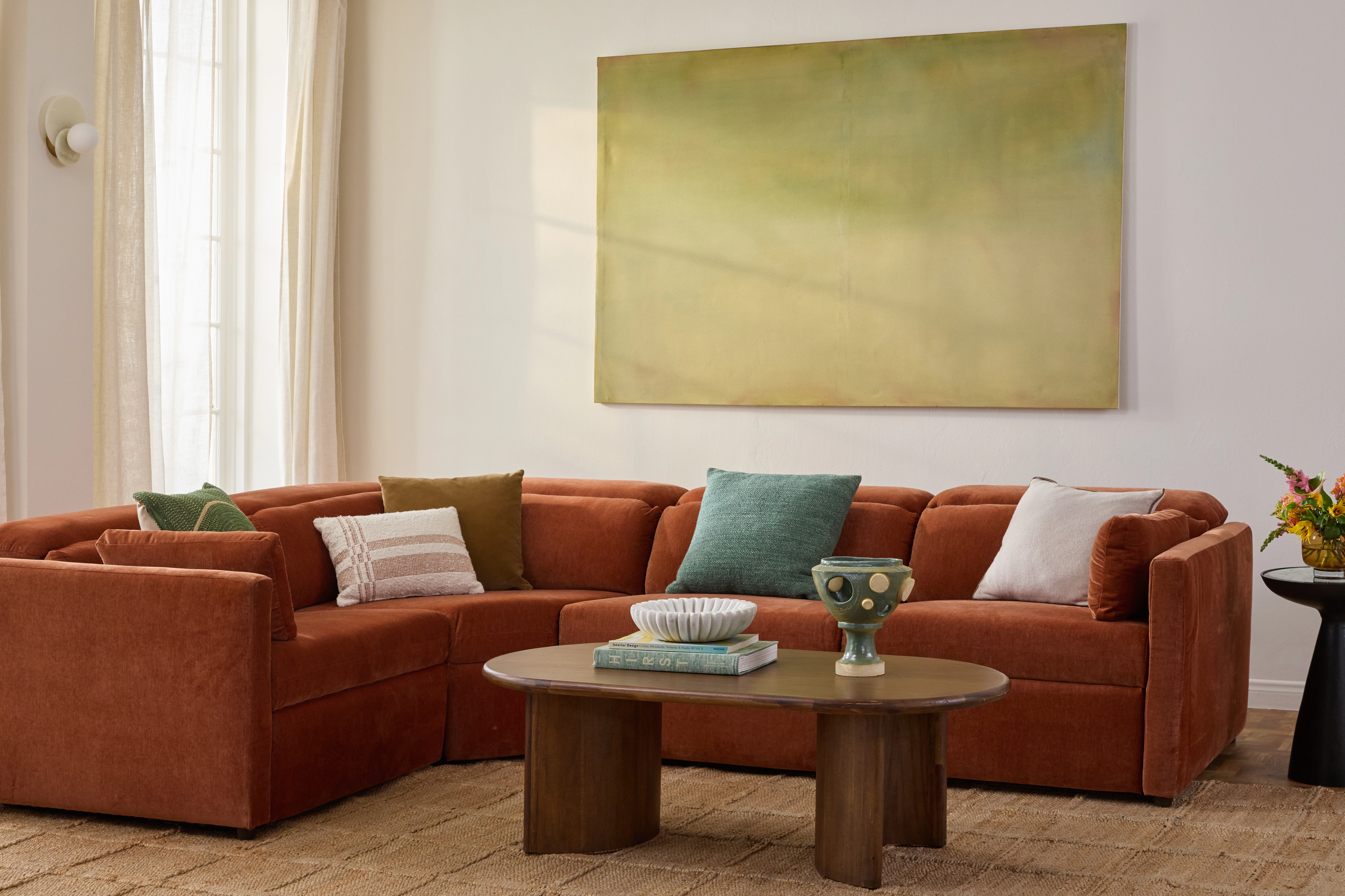 Fitz Modular Reclining Sectional Harper Cinnamon