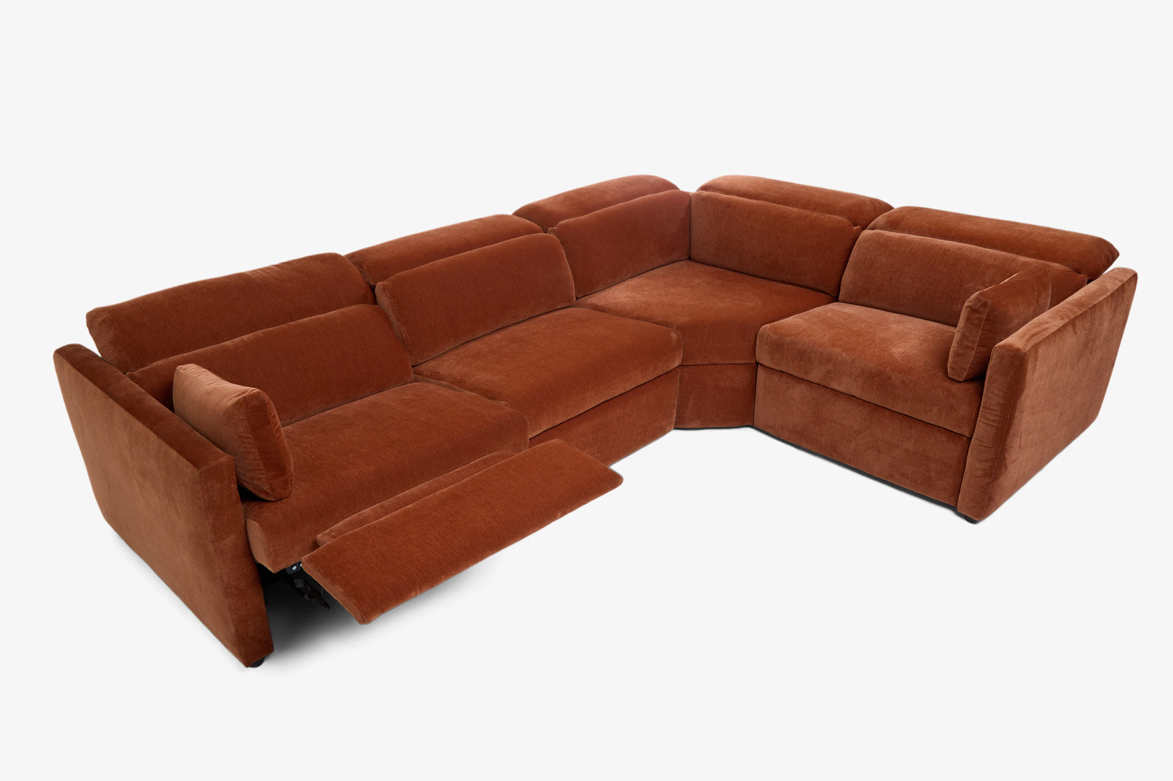 Fitz Modular Reclining Sectional Harper Cinnamon