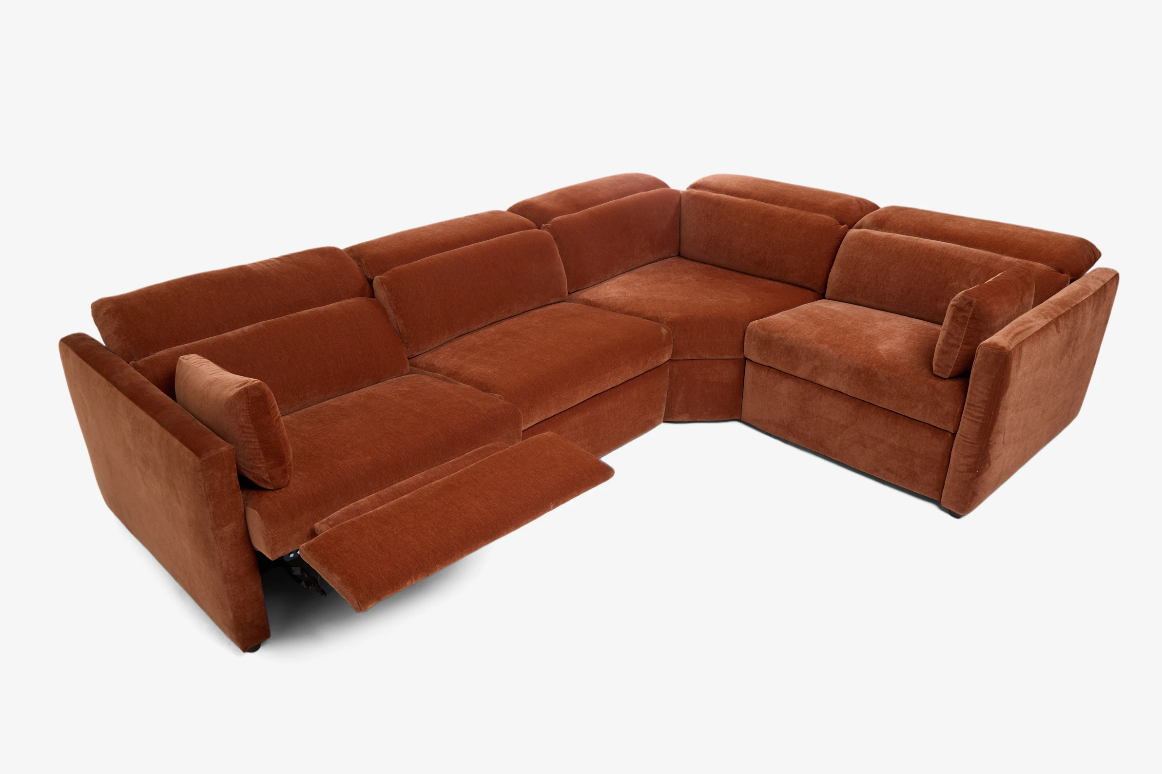 Fitz Modular Reclining Sectional Harper Cinnamon
