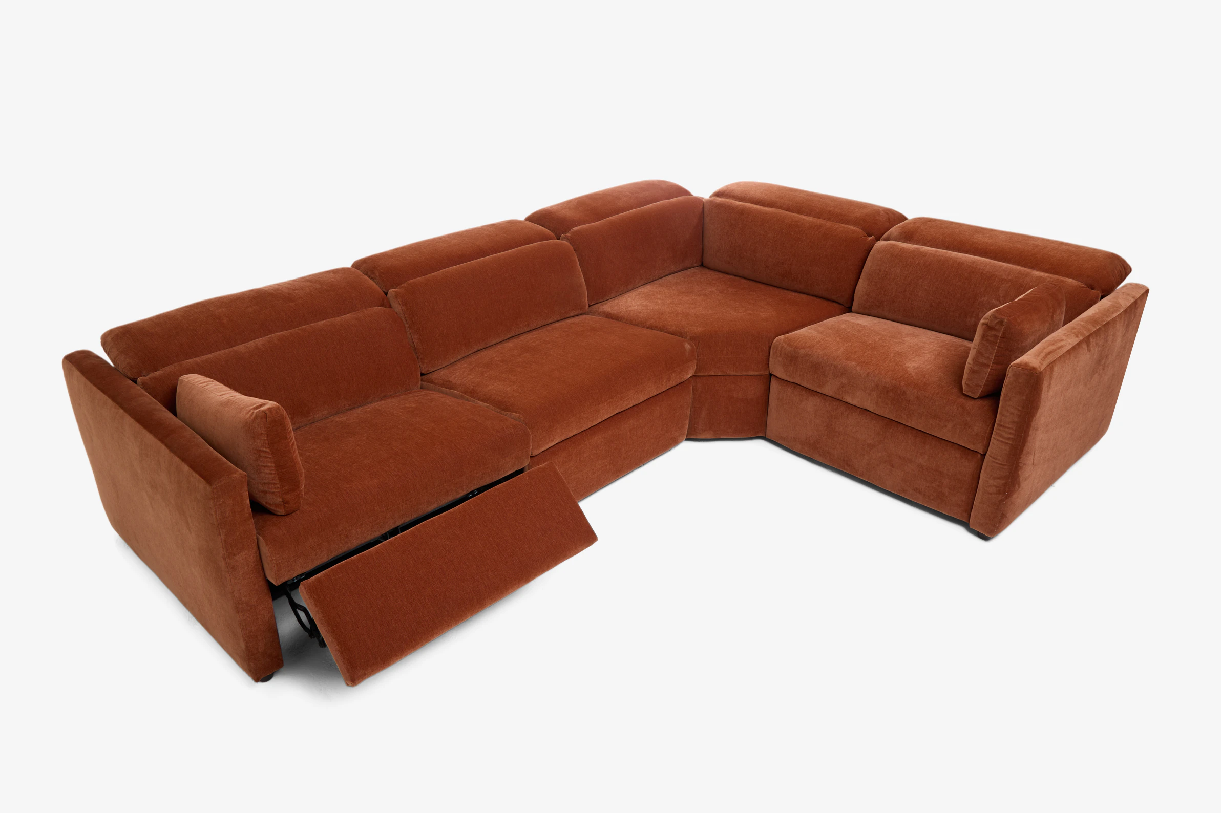 Fitz Modular Reclining Sectional Harper Cinnamon