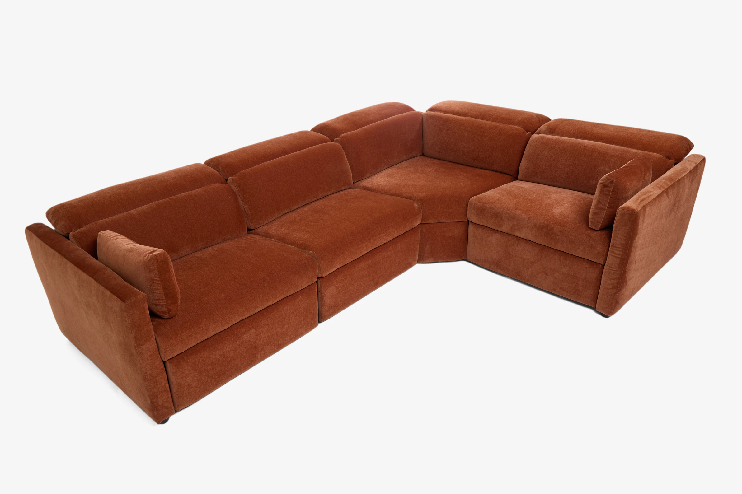 Fitz Modular Reclining Sectional Harper Cinnamon