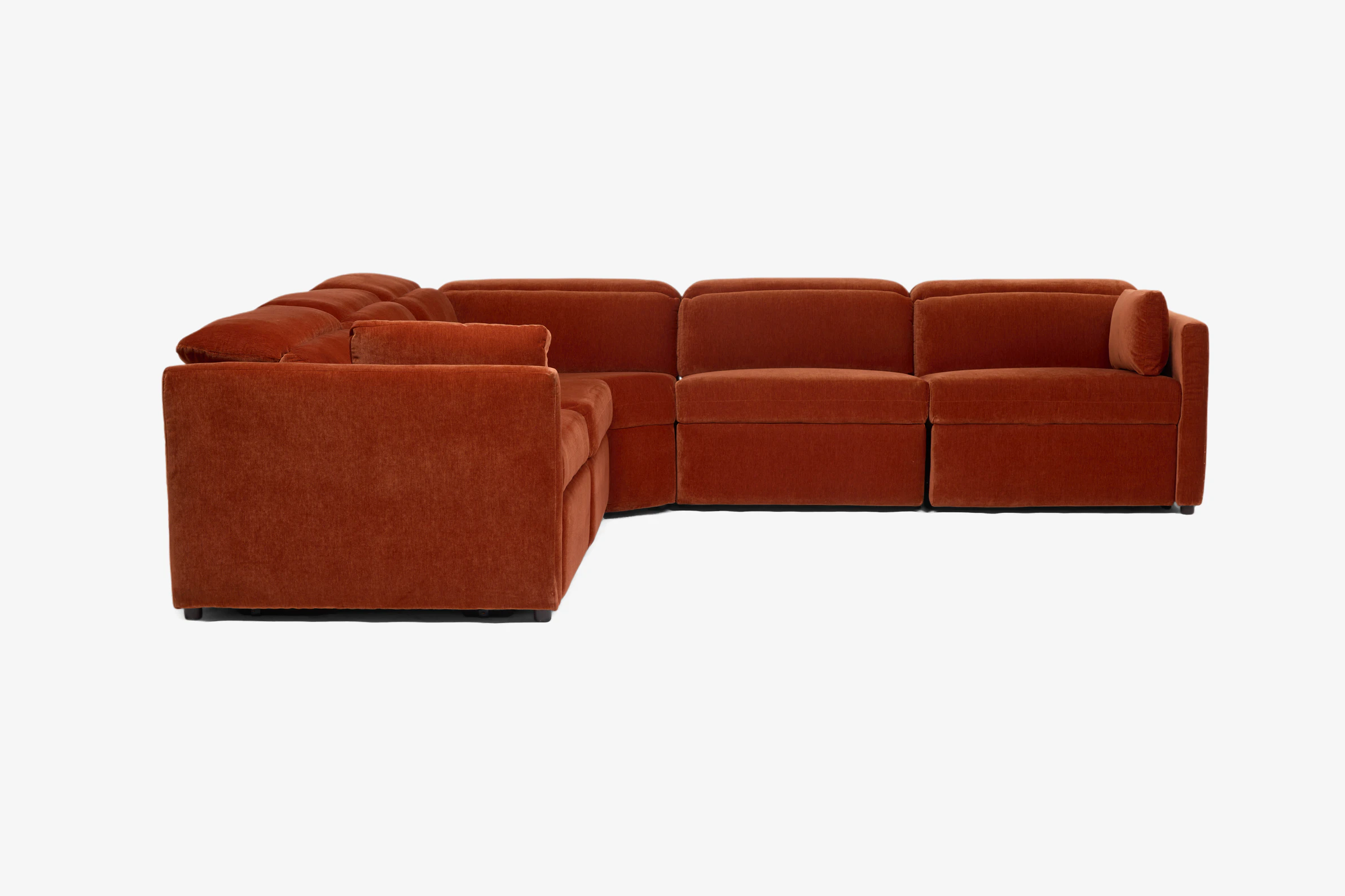 Fitz Modular Reclining Wedge Corner Sectional Harper Cinnamon