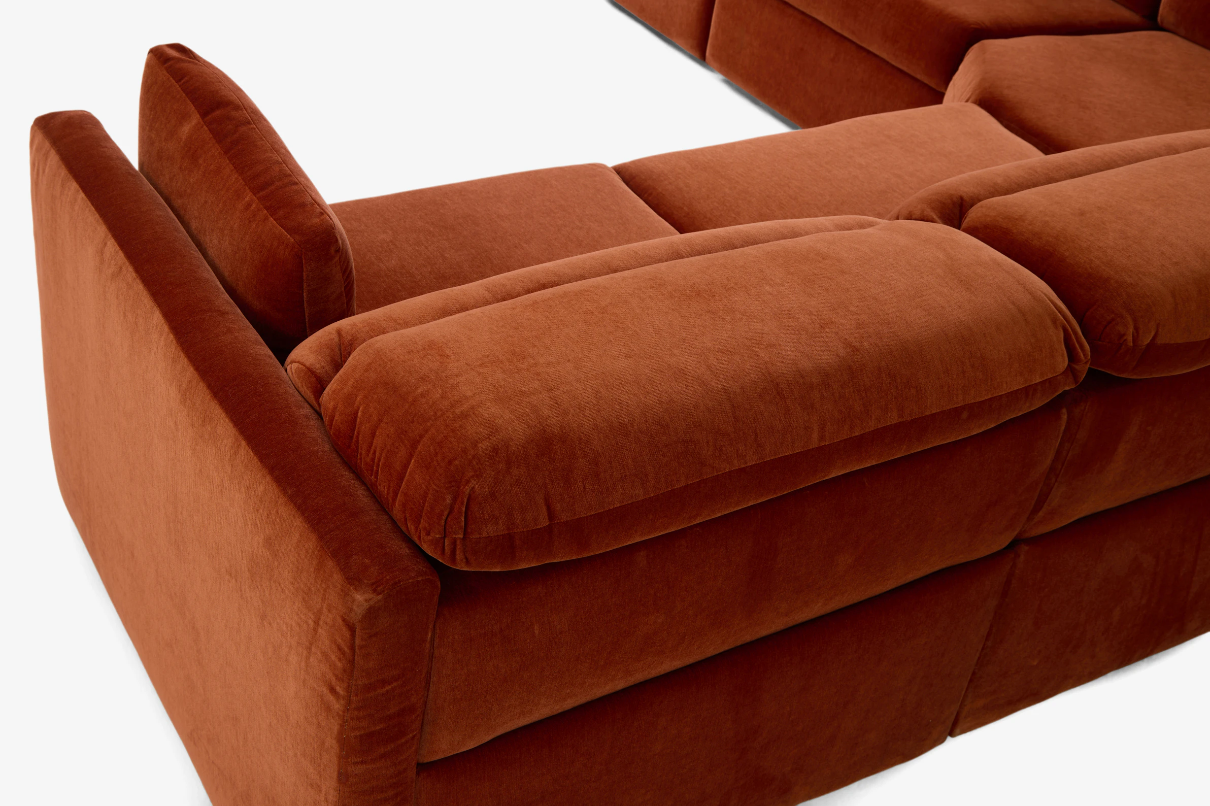 Fitz Modular Reclining Wedge Corner Sectional Harper Cinnamon