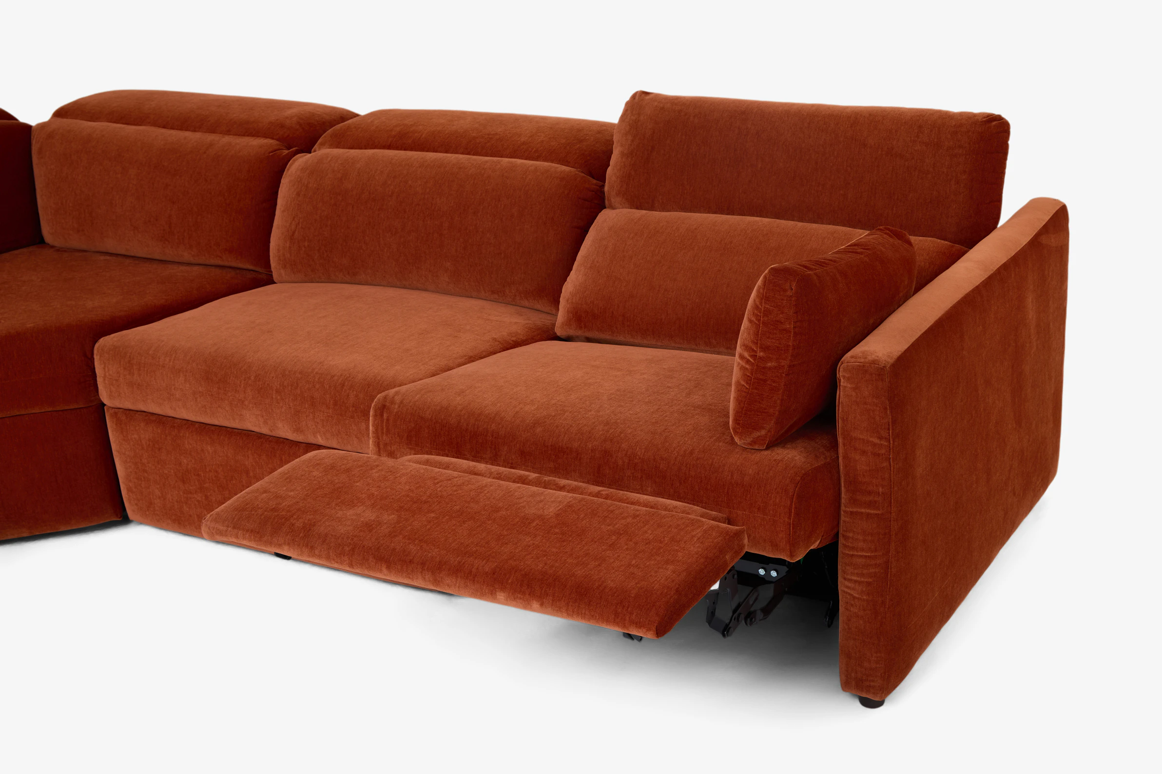 Fitz Modular Reclining Wedge Corner Sectional Harper Cinnamon