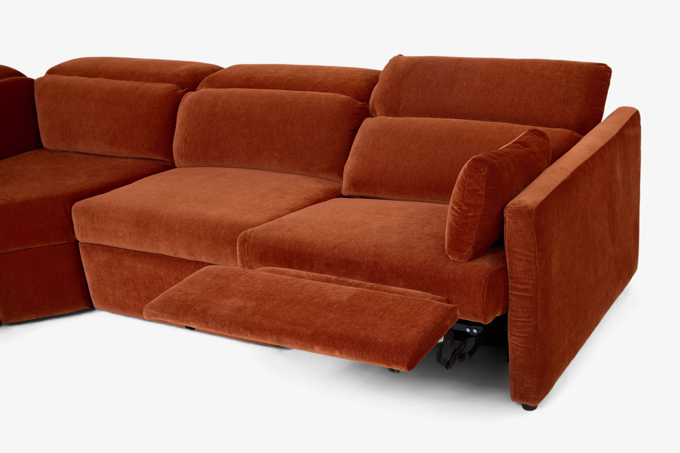 Fitz Modular Reclining Wedge Corner Sectional Harper Cinnamon
