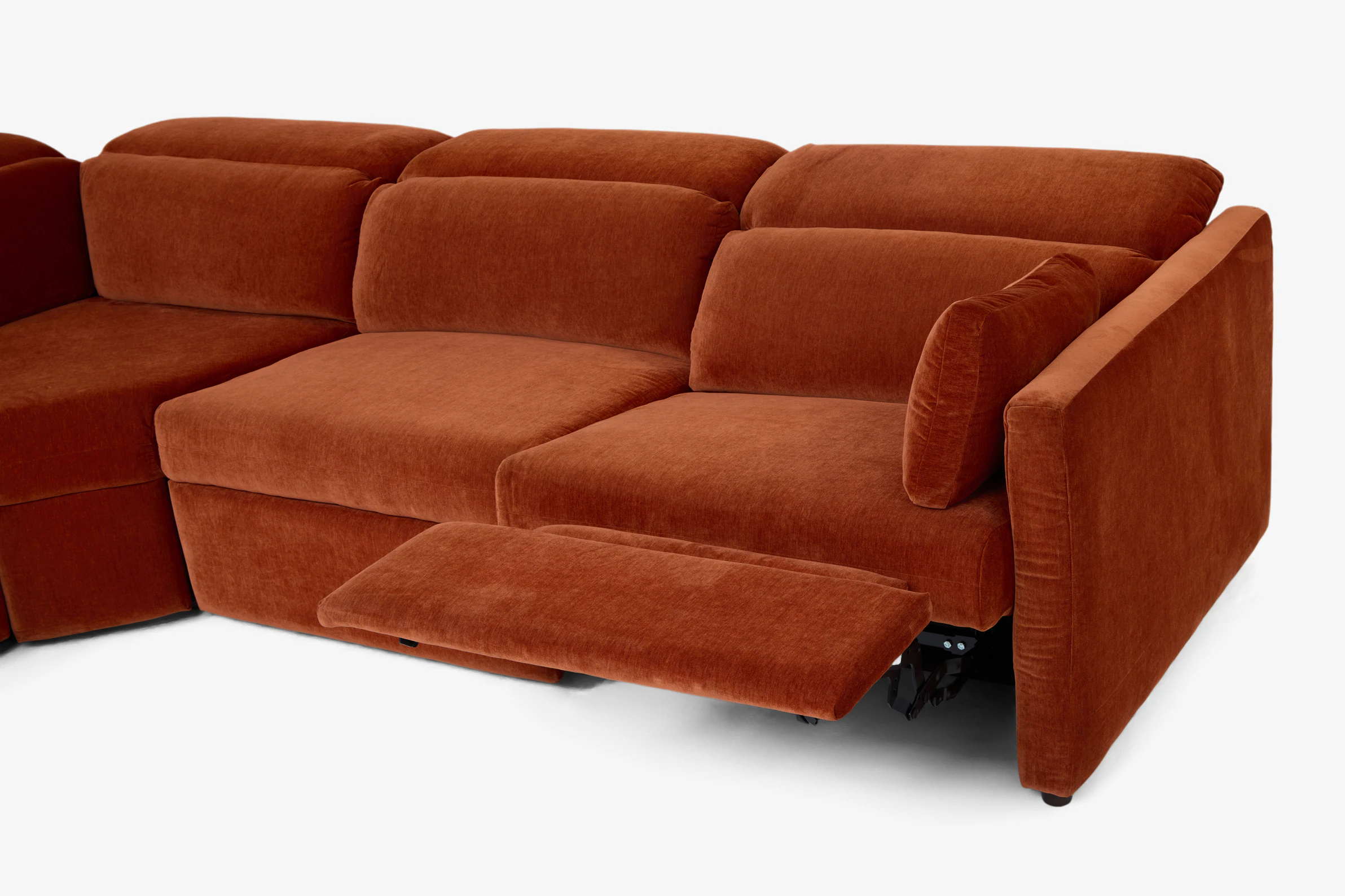 Fitz Modular Reclining Wedge Corner Sectional Harper Cinnamon