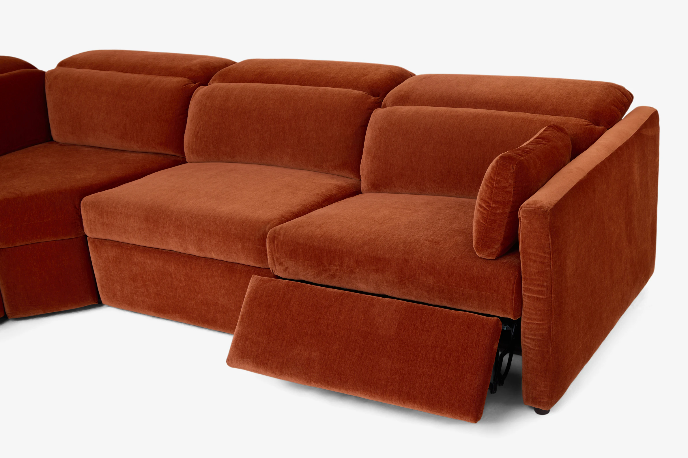 Fitz Modular Reclining Wedge Corner Sectional Harper Cinnamon