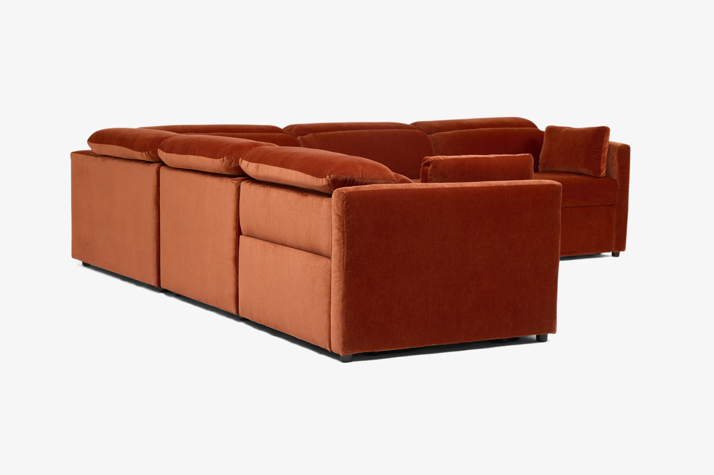 Fitz Modular Reclining Wedge Corner Sectional Harper Cinnamon