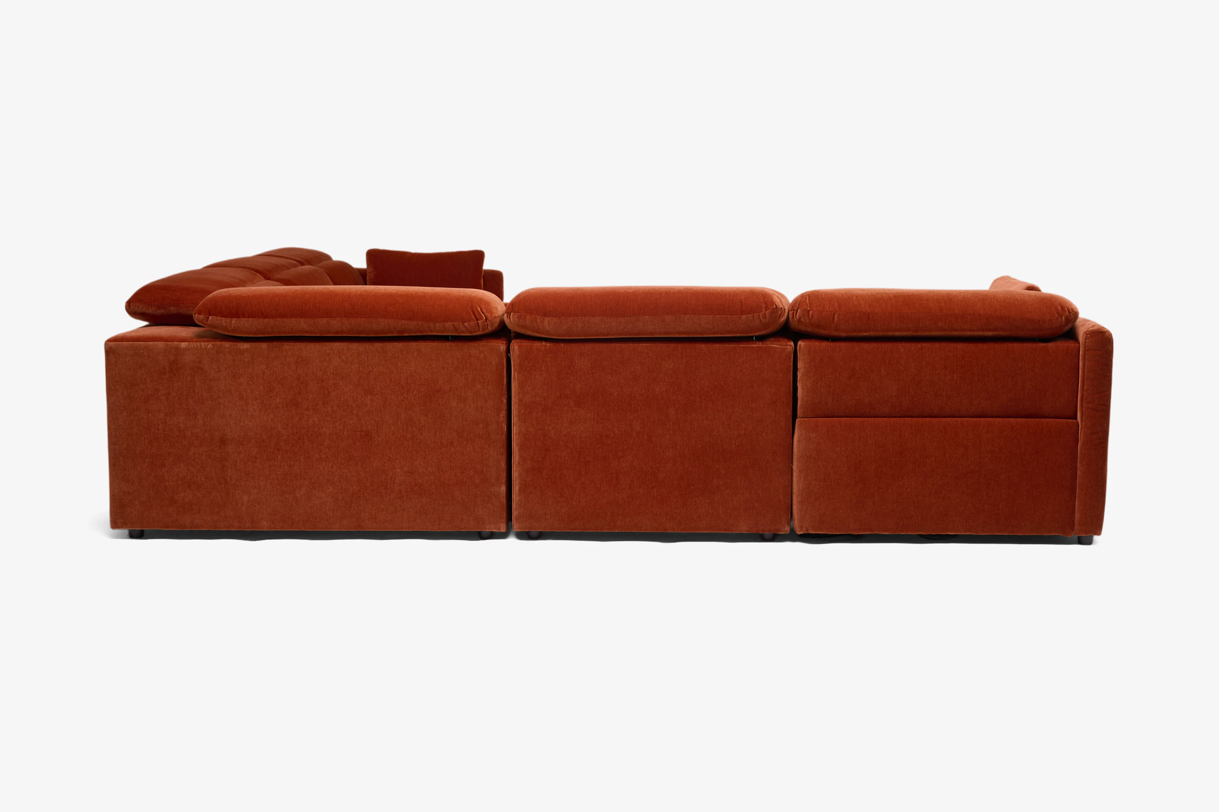 Fitz Modular Reclining Wedge Corner Sectional Harper Cinnamon