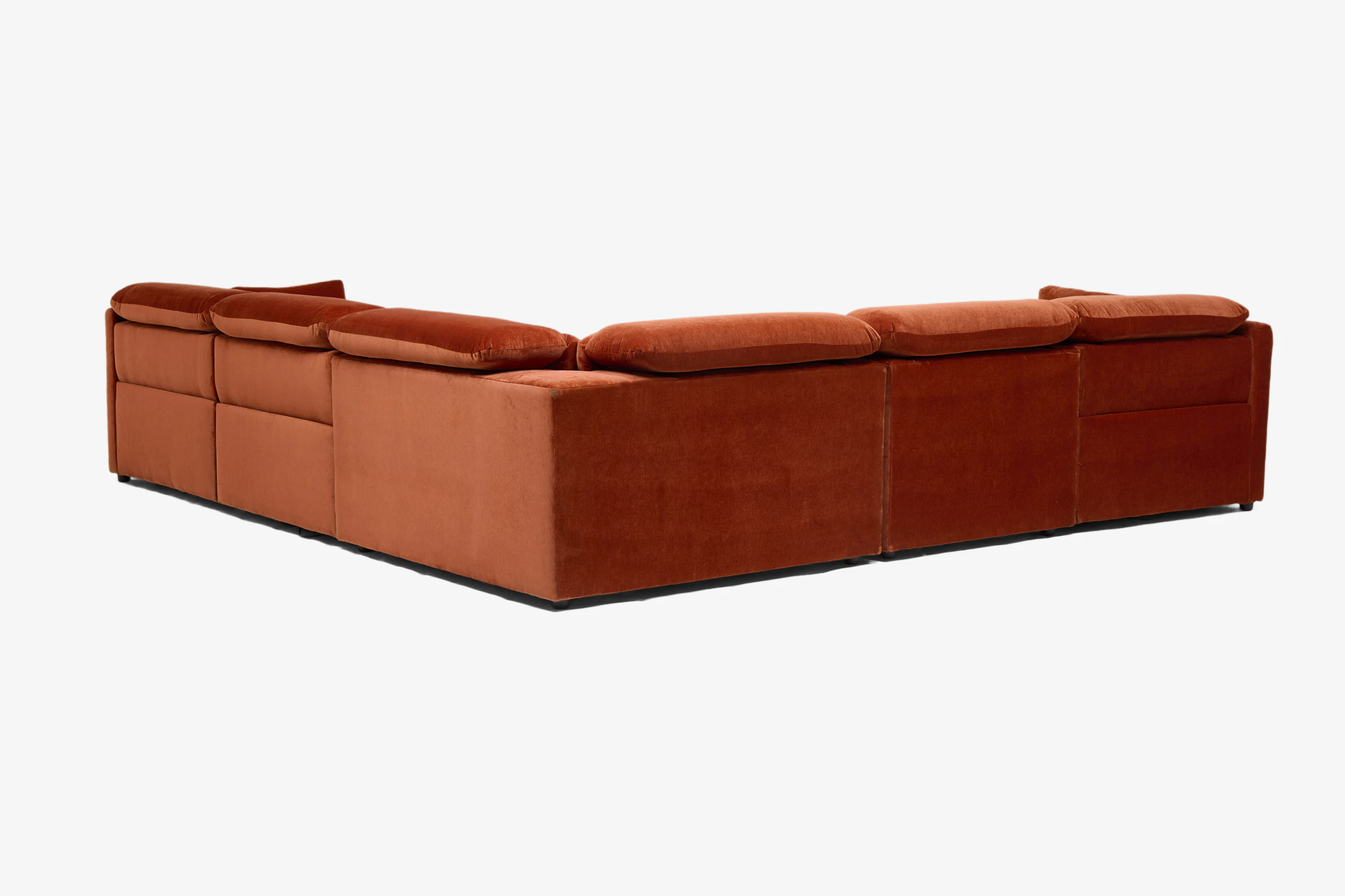 Fitz Modular Reclining Wedge Corner Sectional Harper Cinnamon