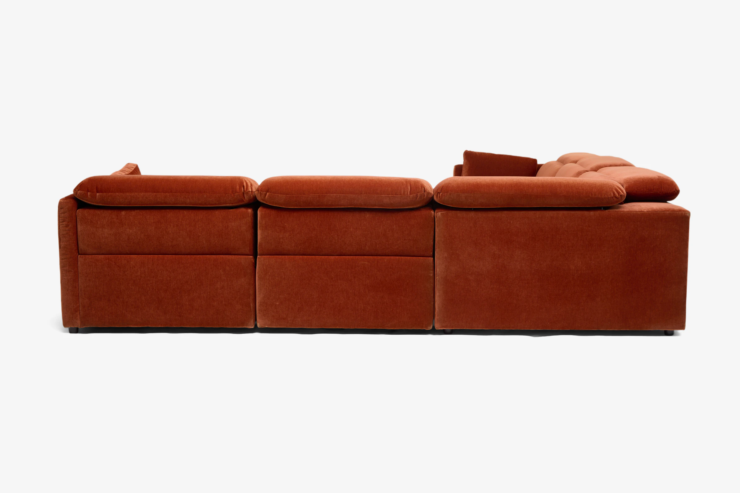 Fitz Modular Reclining Wedge Corner Sectional Harper Cinnamon