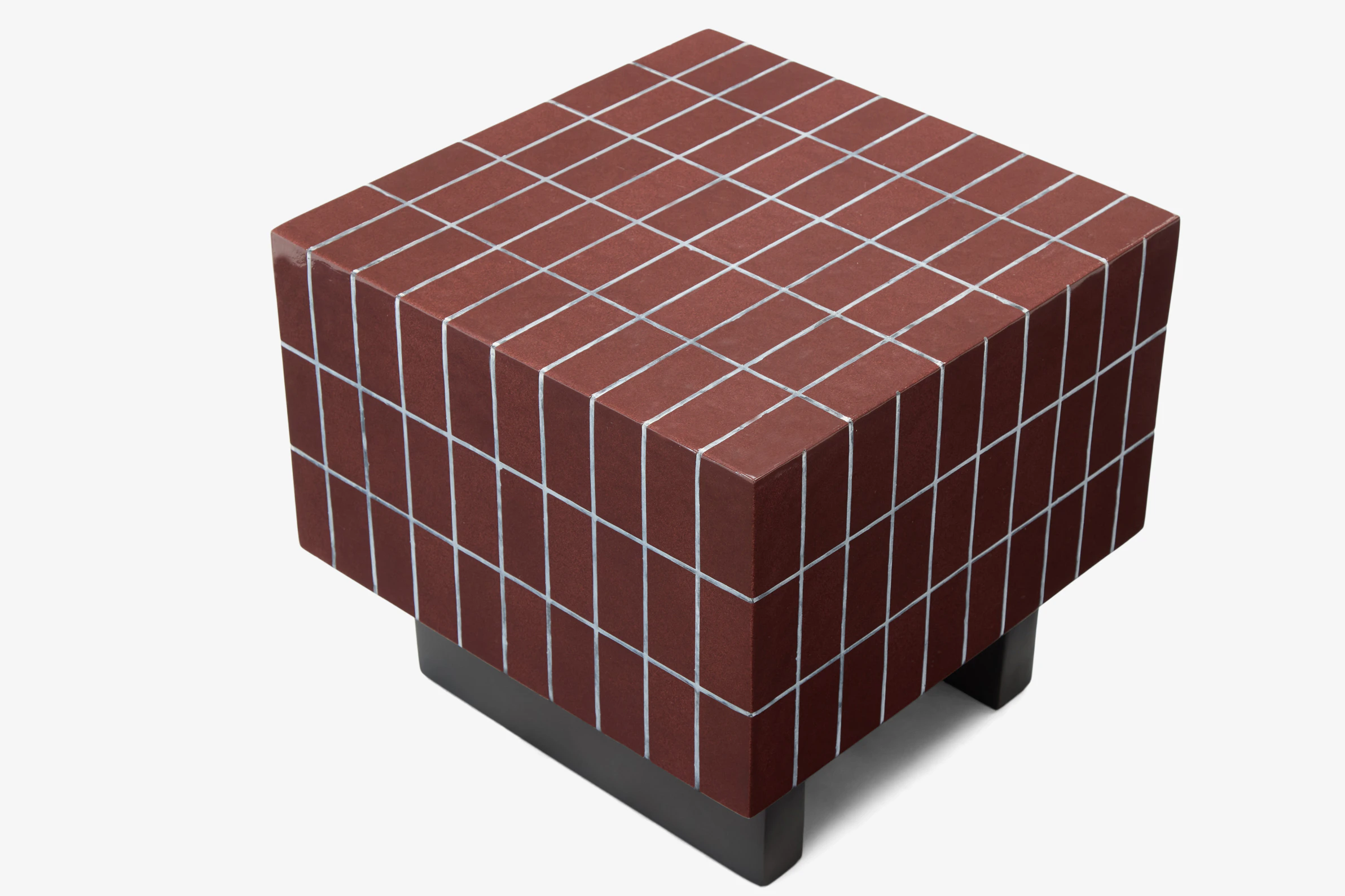 Ferris Outdoor End Table Brown